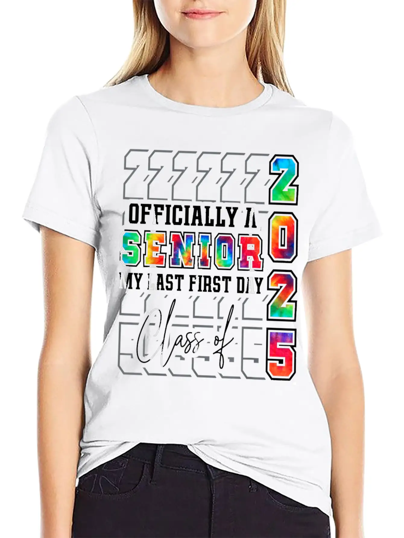 My Last First Day Of Class Of 2025 Senior Graduati Essential Cotton Tee For Daily Outfits – Unisex Style