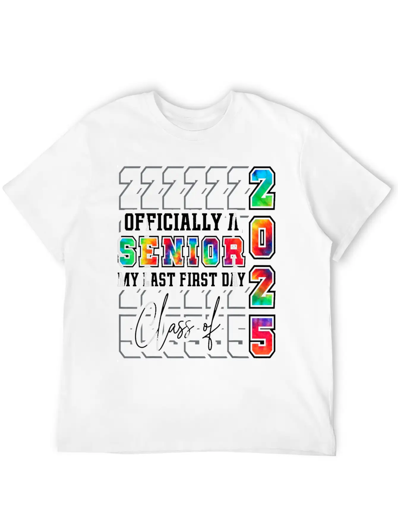 My Last First Day Of Class Of 2025 Senior Graduati Essential Cotton Tee For Daily Outfits – Unisex Style