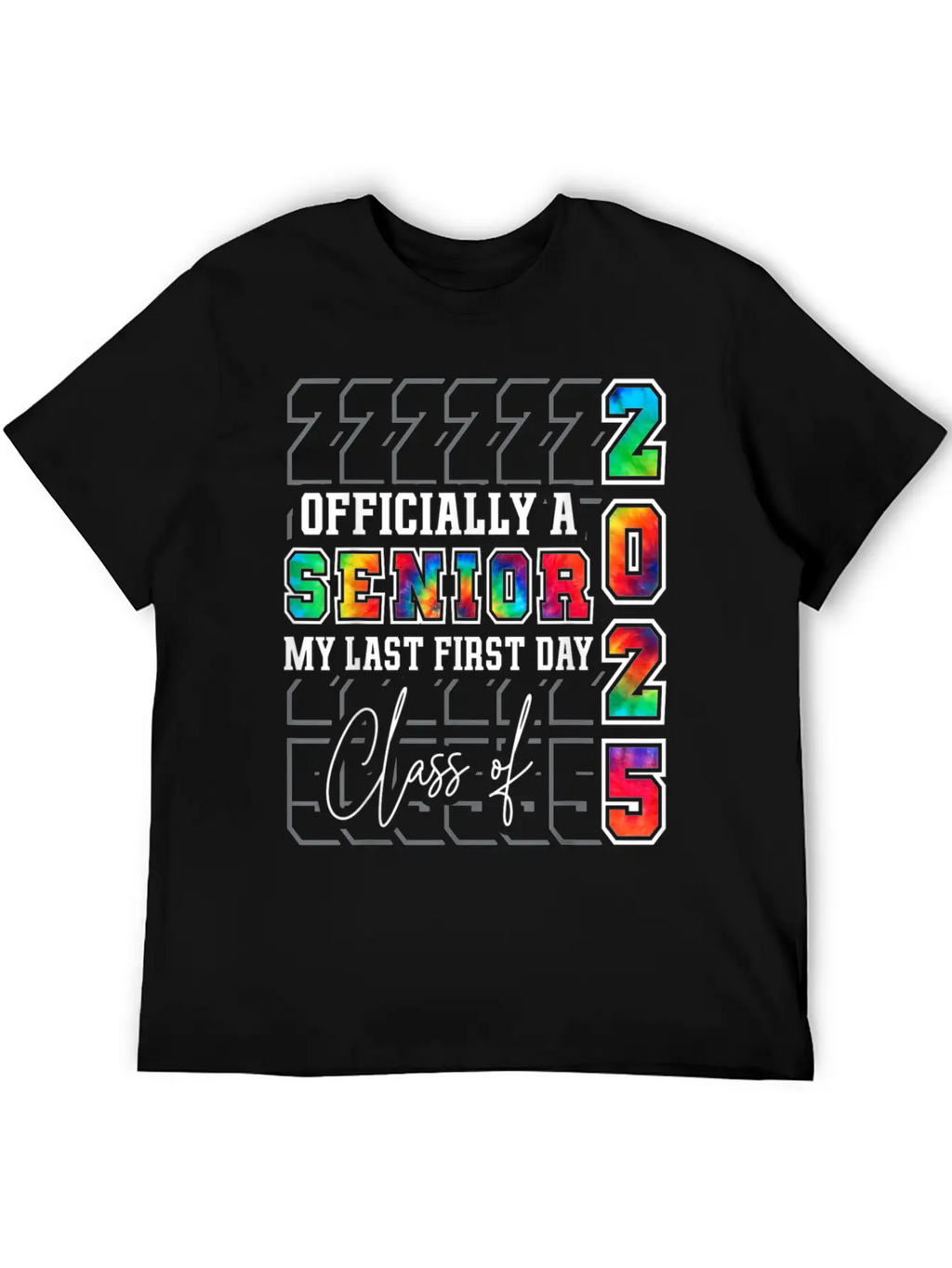 My Last First Day Of Class Of 2025 Senior Graduati Essential Cotton Tee For Daily Outfits – Unisex Style