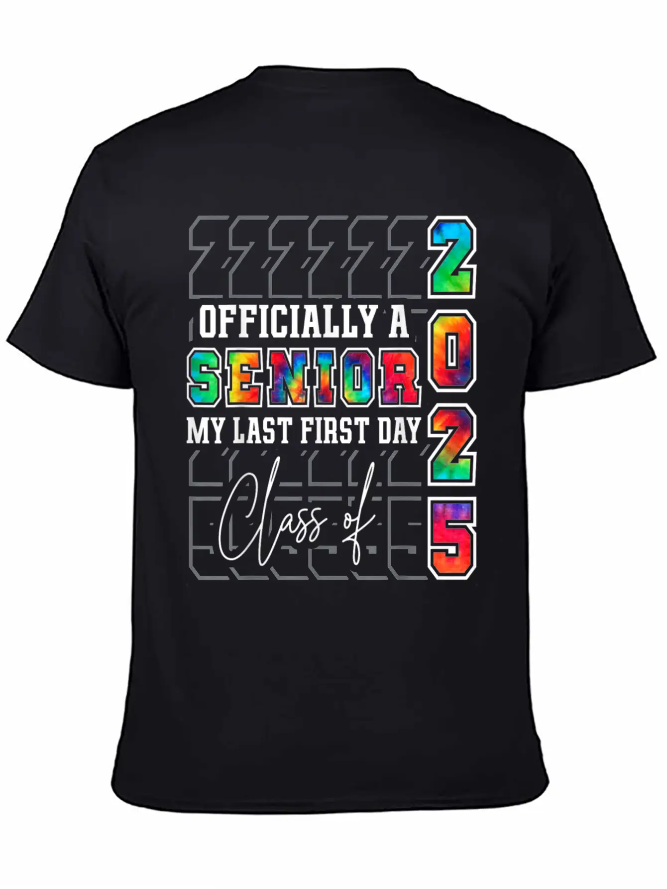 My Last First Day Of Class Of 2025 Senior Graduati Essential Cotton Tee For Daily Outfits – Unisex Style