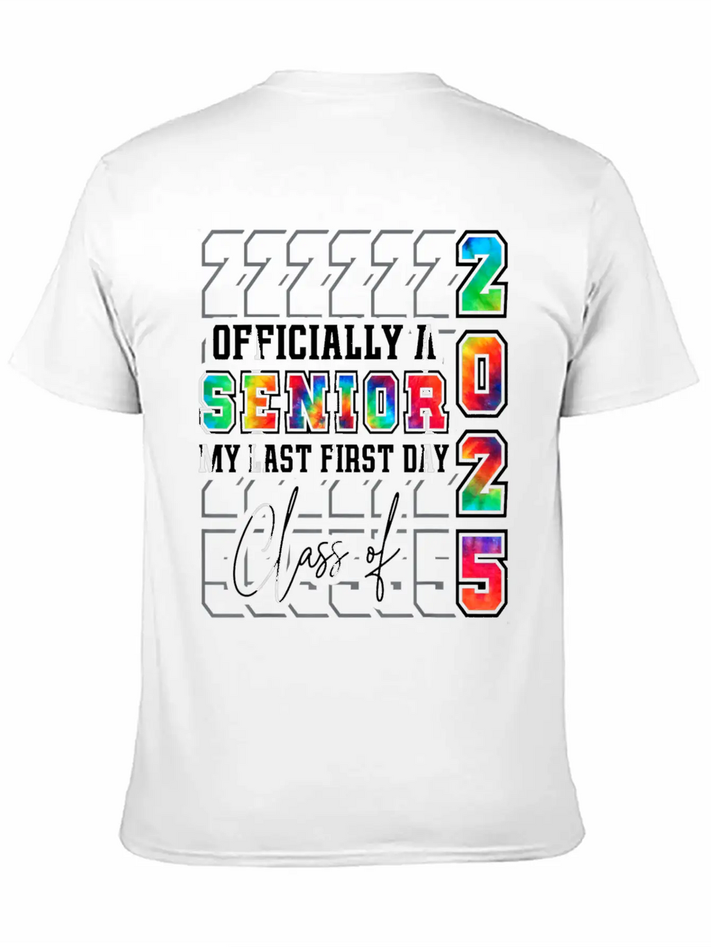 My Last First Day Of Class Of 2025 Senior Graduati Essential Cotton Tee For Daily Outfits – Unisex Style