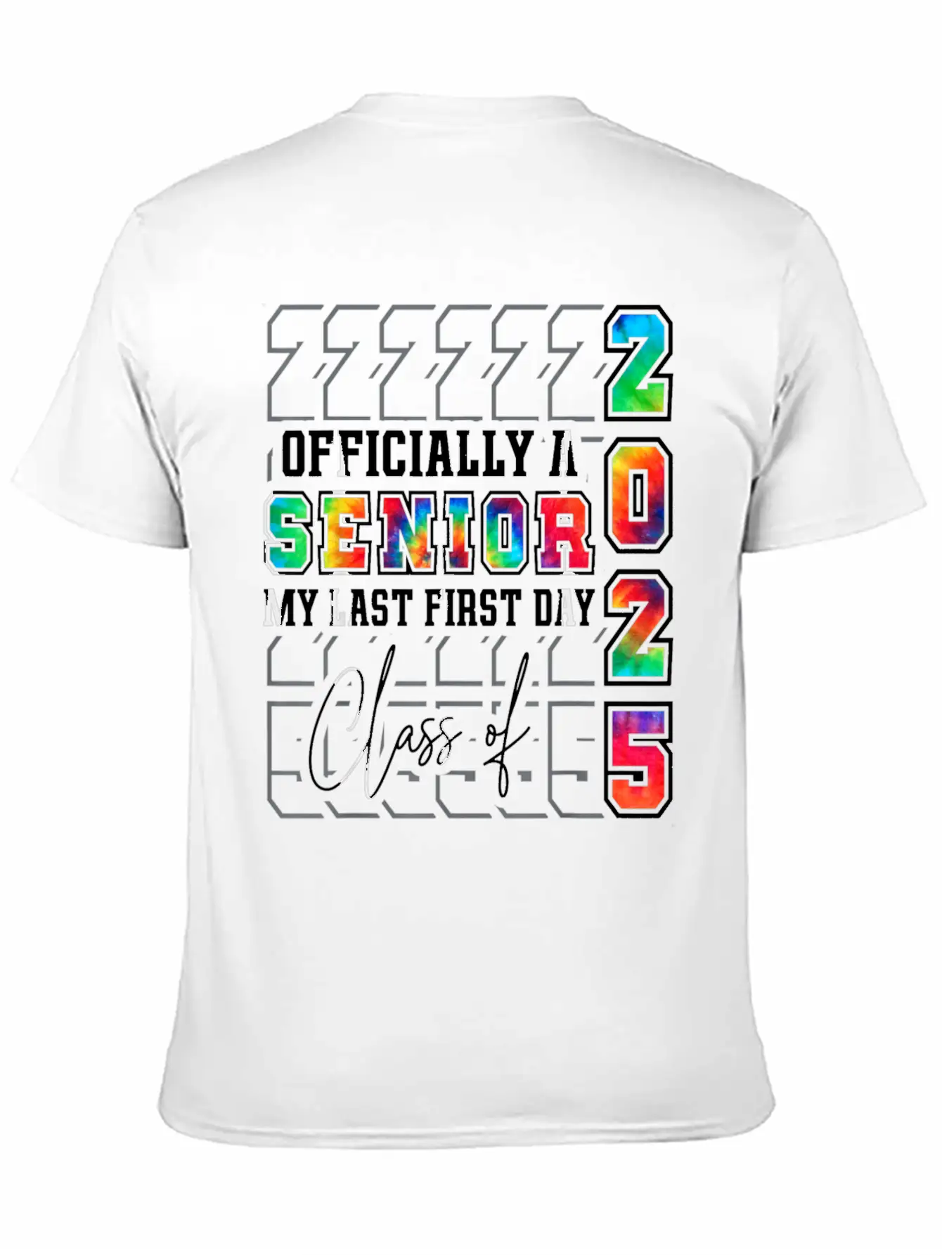 My Last First Day Of Class Of 2025 Senior Graduati Essential Cotton Tee For Daily Outfits – Unisex Style