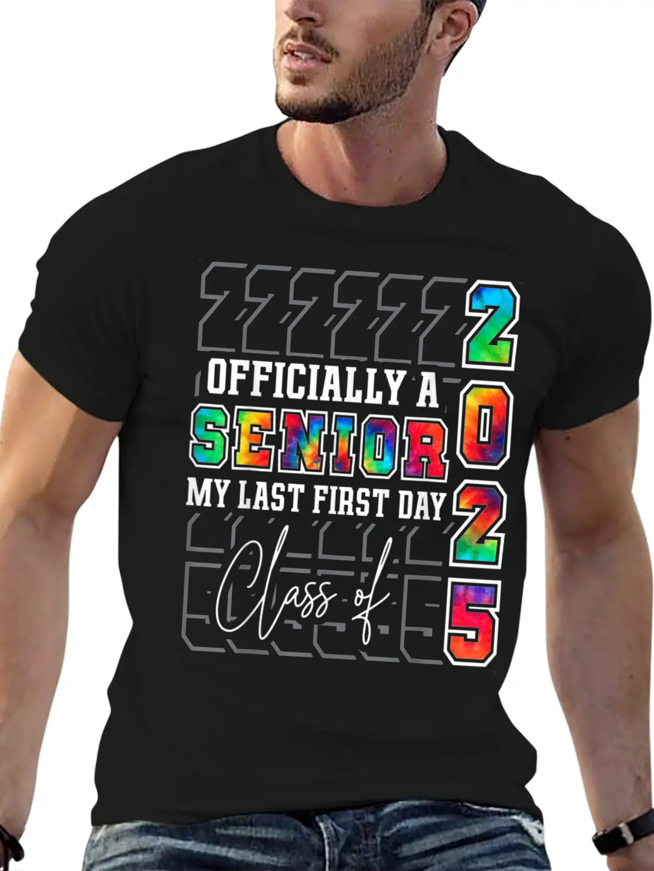 My Last First Day Of Class Of 2025 Senior Graduati Essential Cotton Tee For Daily Outfits – Unisex Style