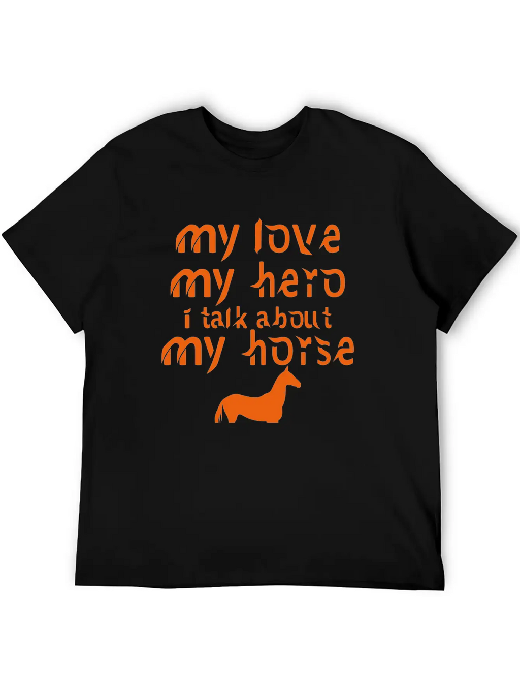 MY LOVE MY HORSE Horse Gift Breathable Soft Cotton T-Shirt – Timeless Casual Look
