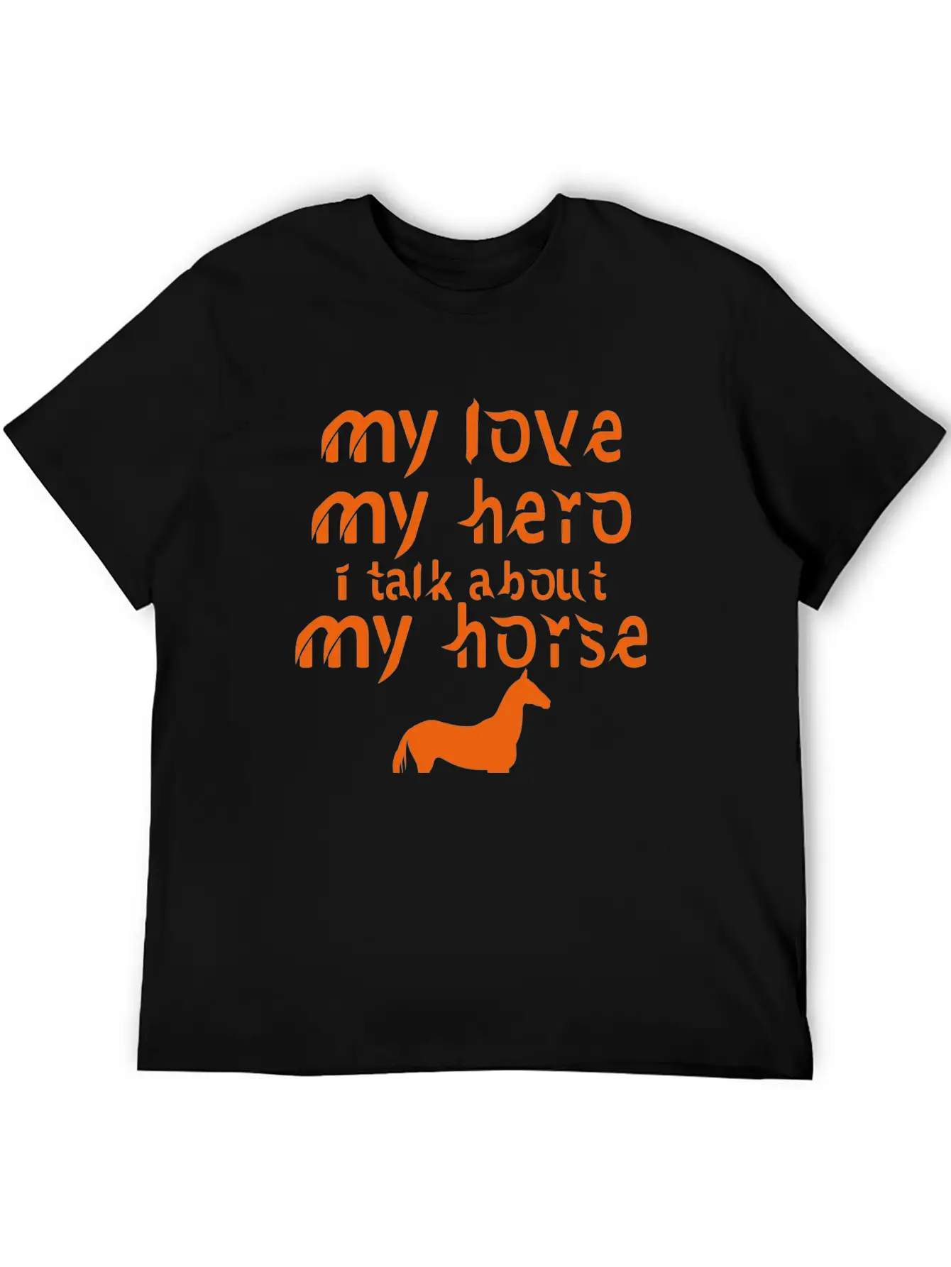 MY LOVE MY HORSE Horse Gift Breathable Soft Cotton T-Shirt – Timeless Casual Look