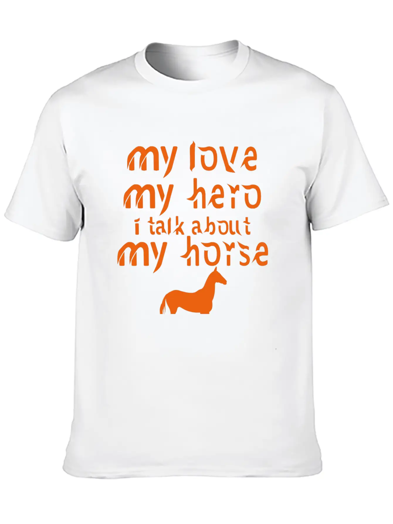 MY LOVE MY HORSE Horse Gift Breathable Soft Cotton T-Shirt – Timeless Casual Look