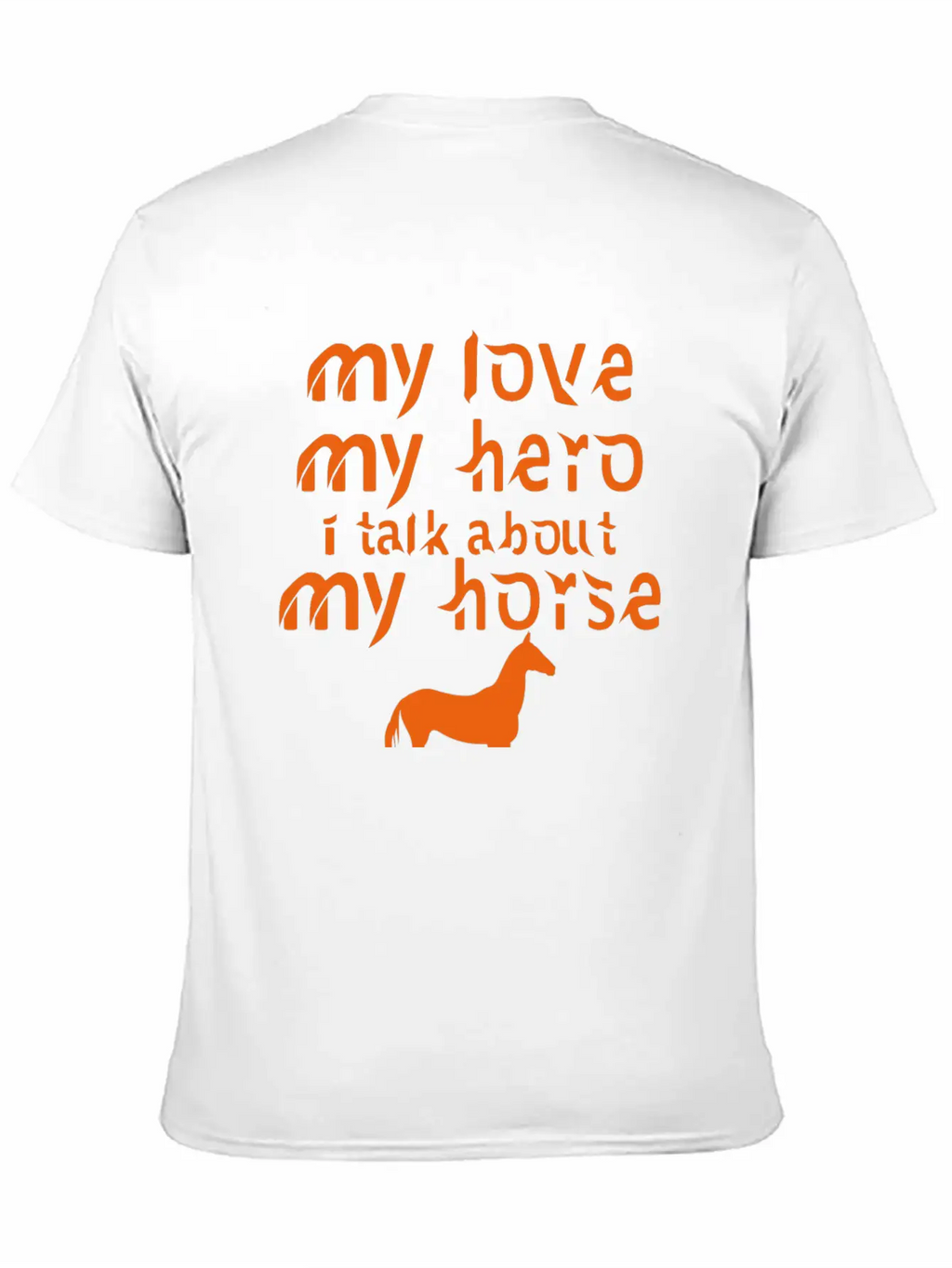 MY LOVE MY HORSE Horse Gift Breathable Soft Cotton T-Shirt – Timeless Casual Look