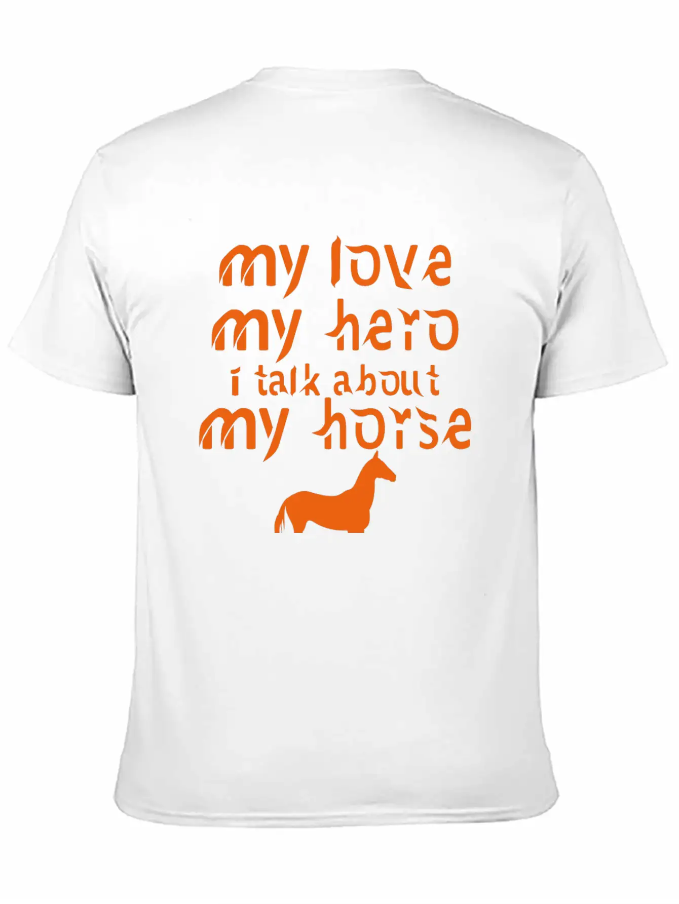 MY LOVE MY HORSE Horse Gift Breathable Soft Cotton T-Shirt – Timeless Casual Look