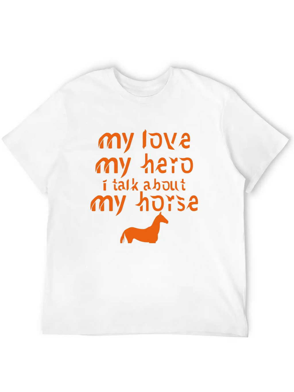 MY LOVE MY HORSE Horse Gift Breathable Soft Cotton T-Shirt – Timeless Casual Look
