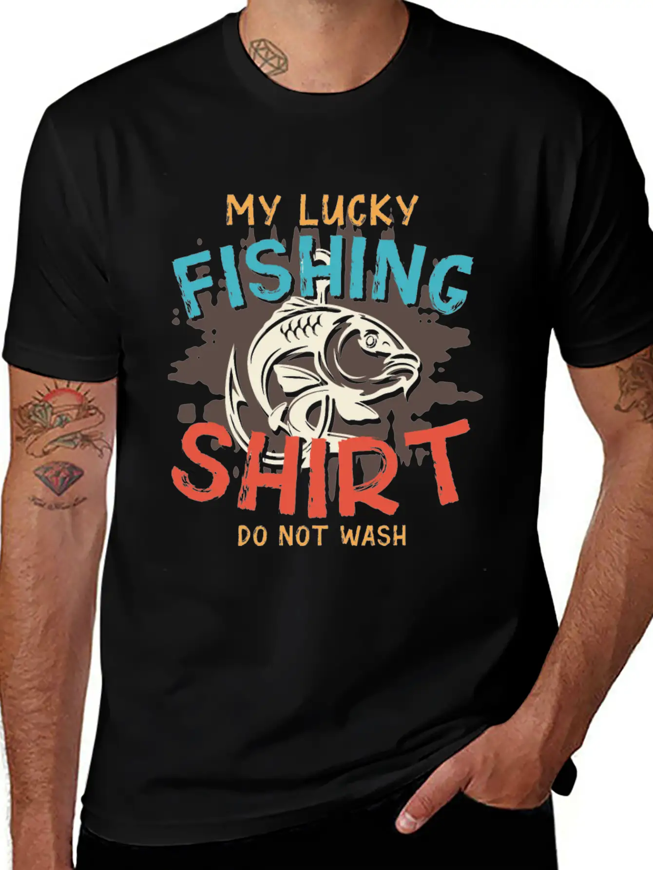 My Lucky Fishing Shirt Do Not Wash Essential Cotton Tee For Daily Outfits – Unisex Style