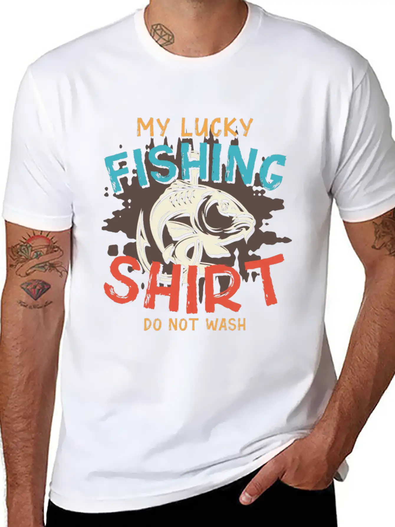 My Lucky Fishing Shirt Do Not Wash Essential Cotton Tee For Daily Outfits – Unisex Style