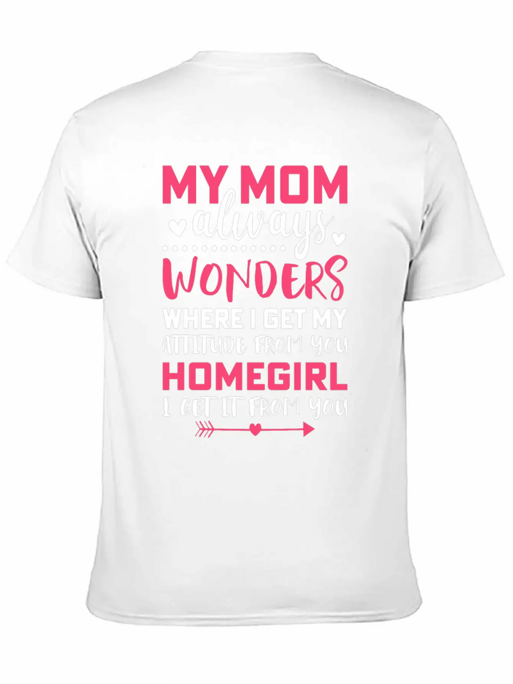 My Mom Always Wonders Where I Get My Attitude From Unisex Short Sleeve Soft Cotton T-Shirt – Casual Everyday Wear