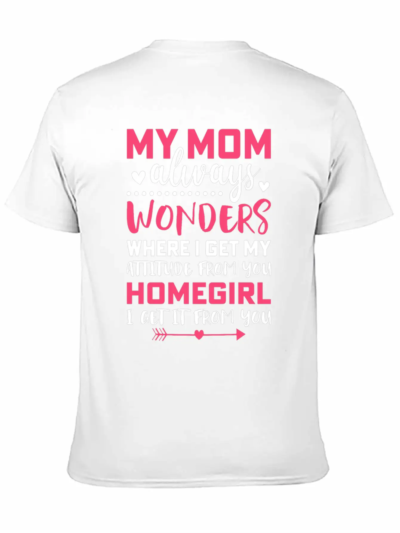 My Mom Always Wonders Where I Get My Attitude From Unisex Short Sleeve Soft Cotton T-Shirt – Casual Everyday Wear