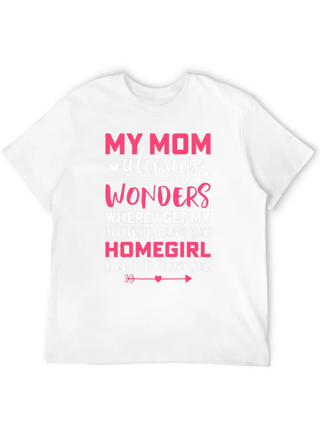 My Mom Always Wonders Where I Get My Attitude From Unisex Short Sleeve Soft Cotton T-Shirt – Casual Everyday Wear