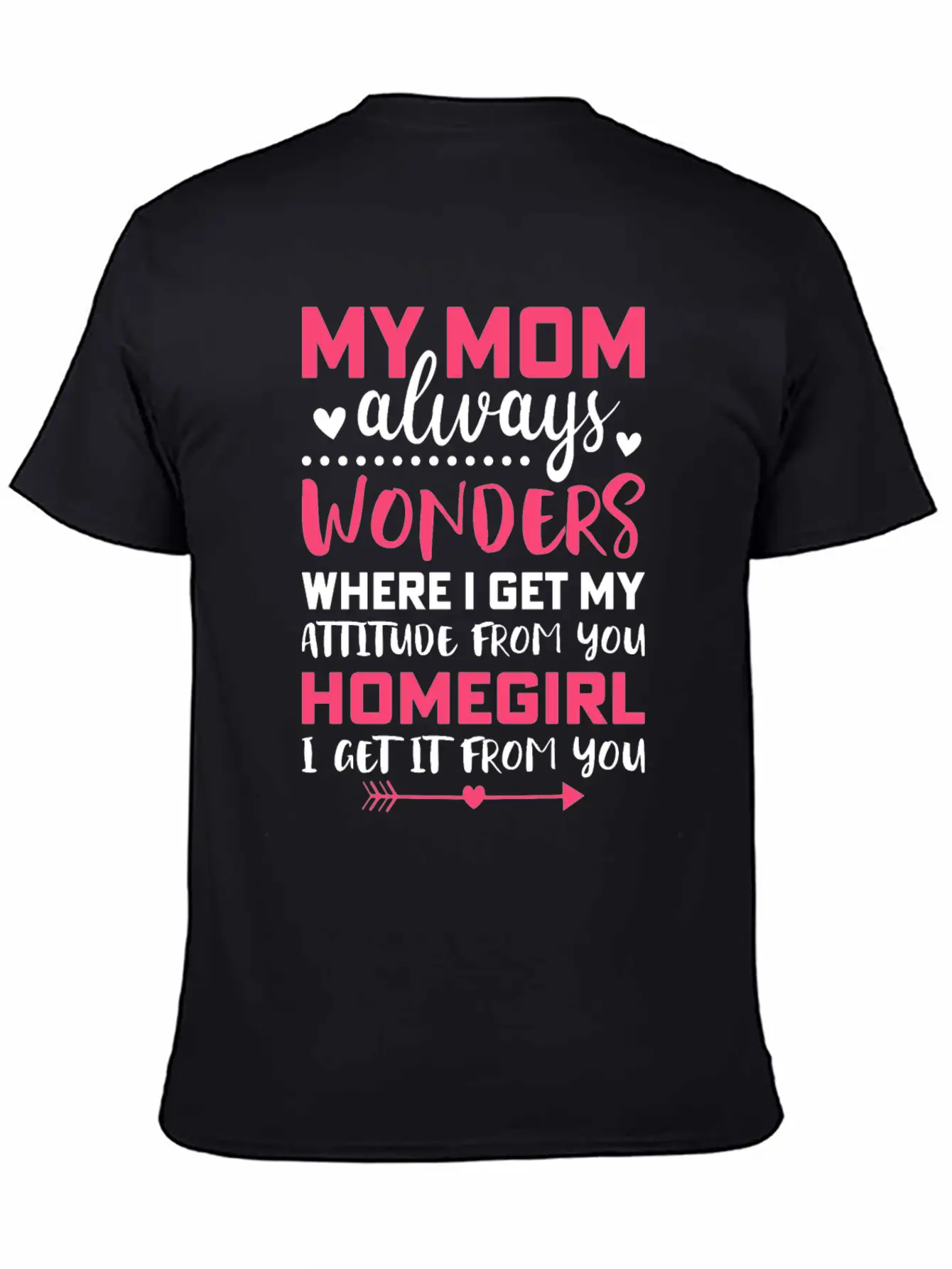 My Mom Always Wonders Where I Get My Attitude From Unisex Short Sleeve Soft Cotton T-Shirt – Casual Everyday Wear