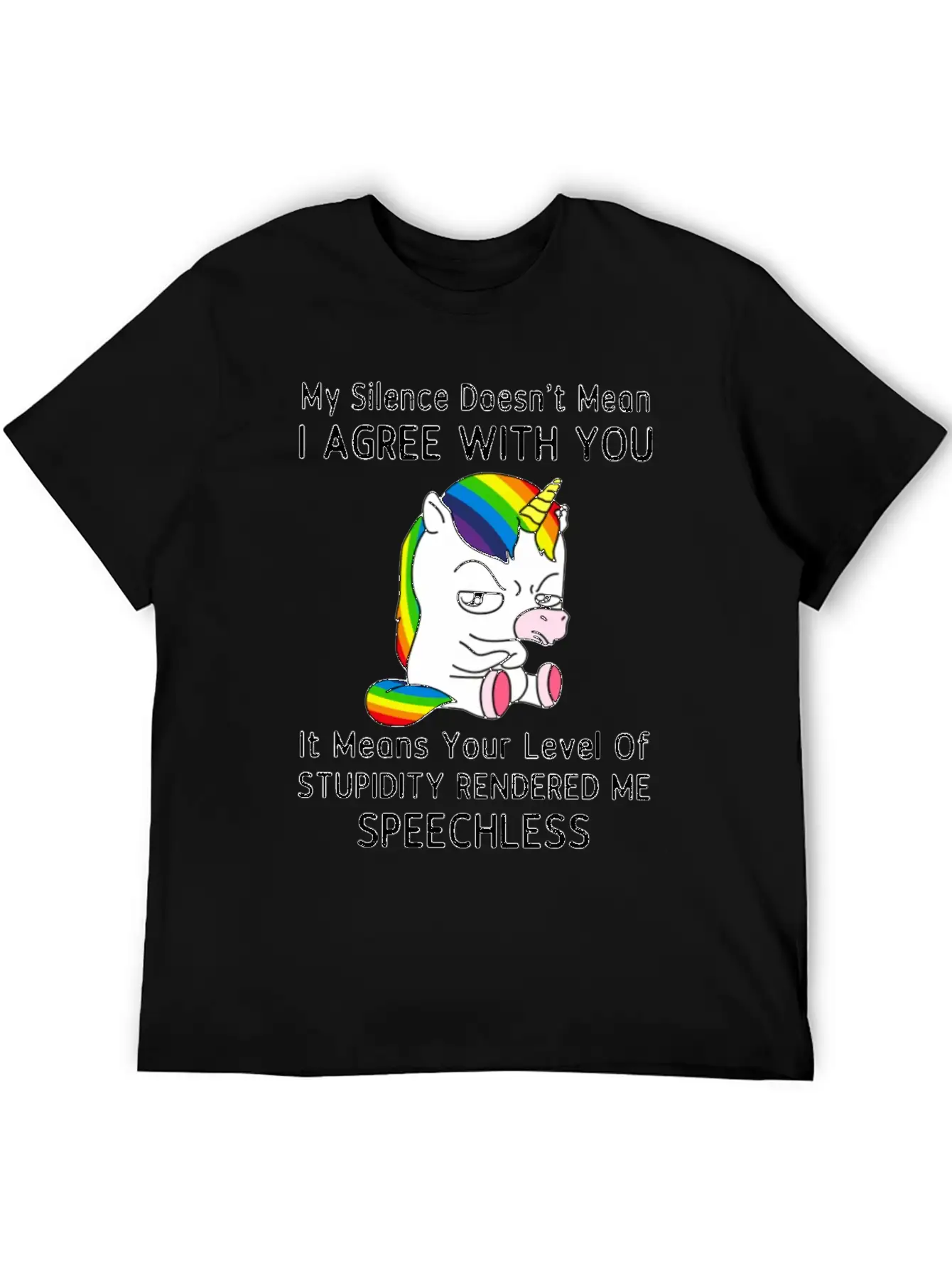 My Silence Doesn't Mean I'm Green With You Unisex Casual T-Shirt – Clean Design For Daily Comfort