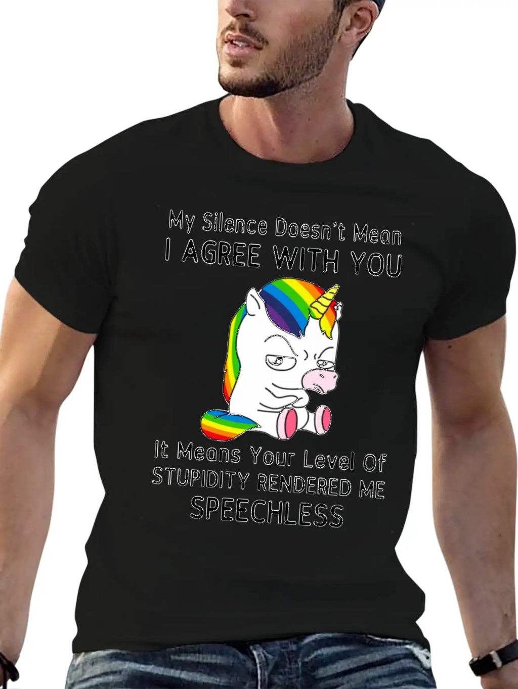 My Silence Doesn't Mean I'm Green With You Unisex Casual T-Shirt – Clean Design For Daily Comfort