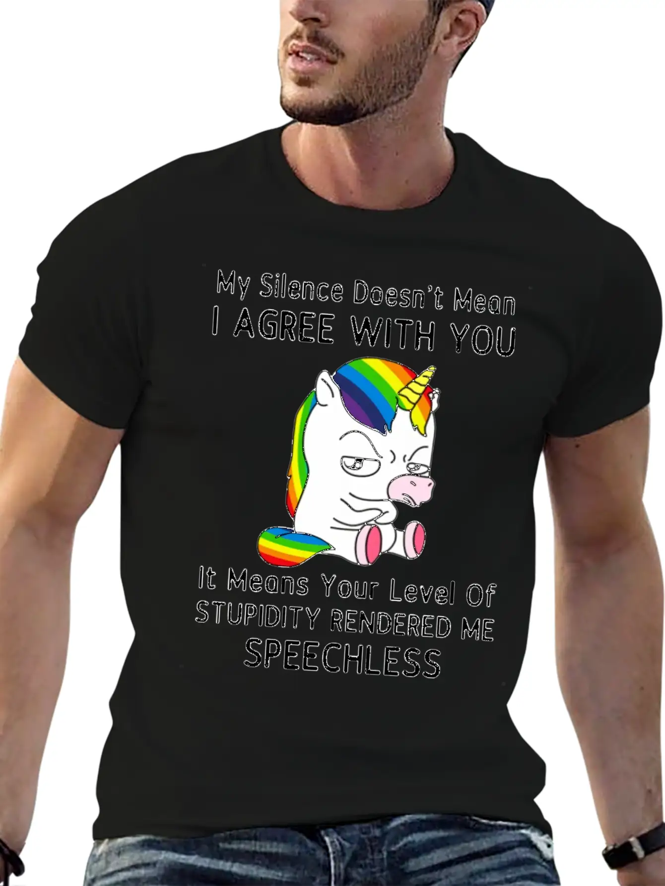 My Silence Doesn't Mean I'm Green With You Unisex Casual T-Shirt – Clean Design For Daily Comfort
