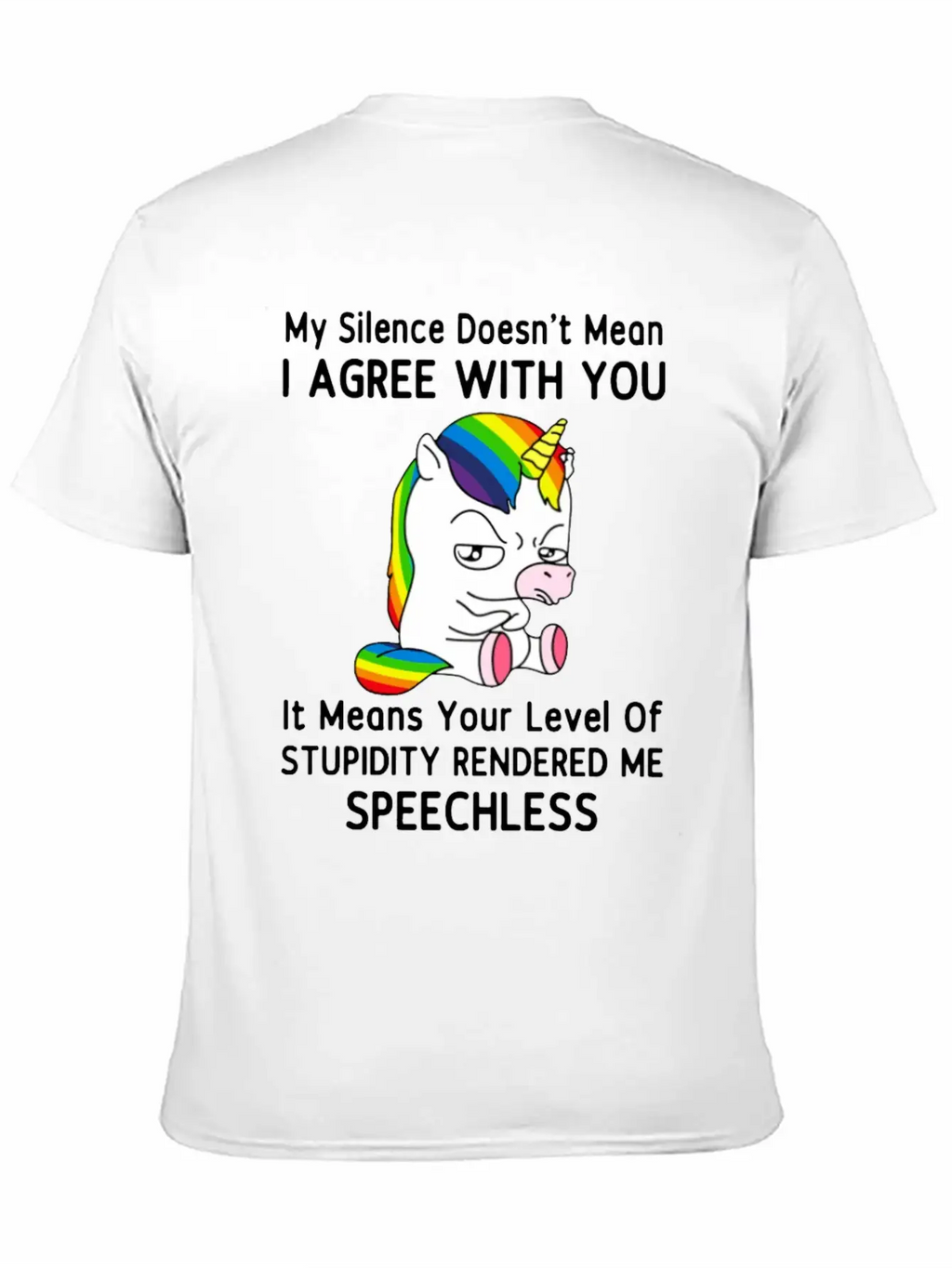 My Silence Doesn't Mean I'm Green With You Unisex Casual T-Shirt – Clean Design For Daily Comfort