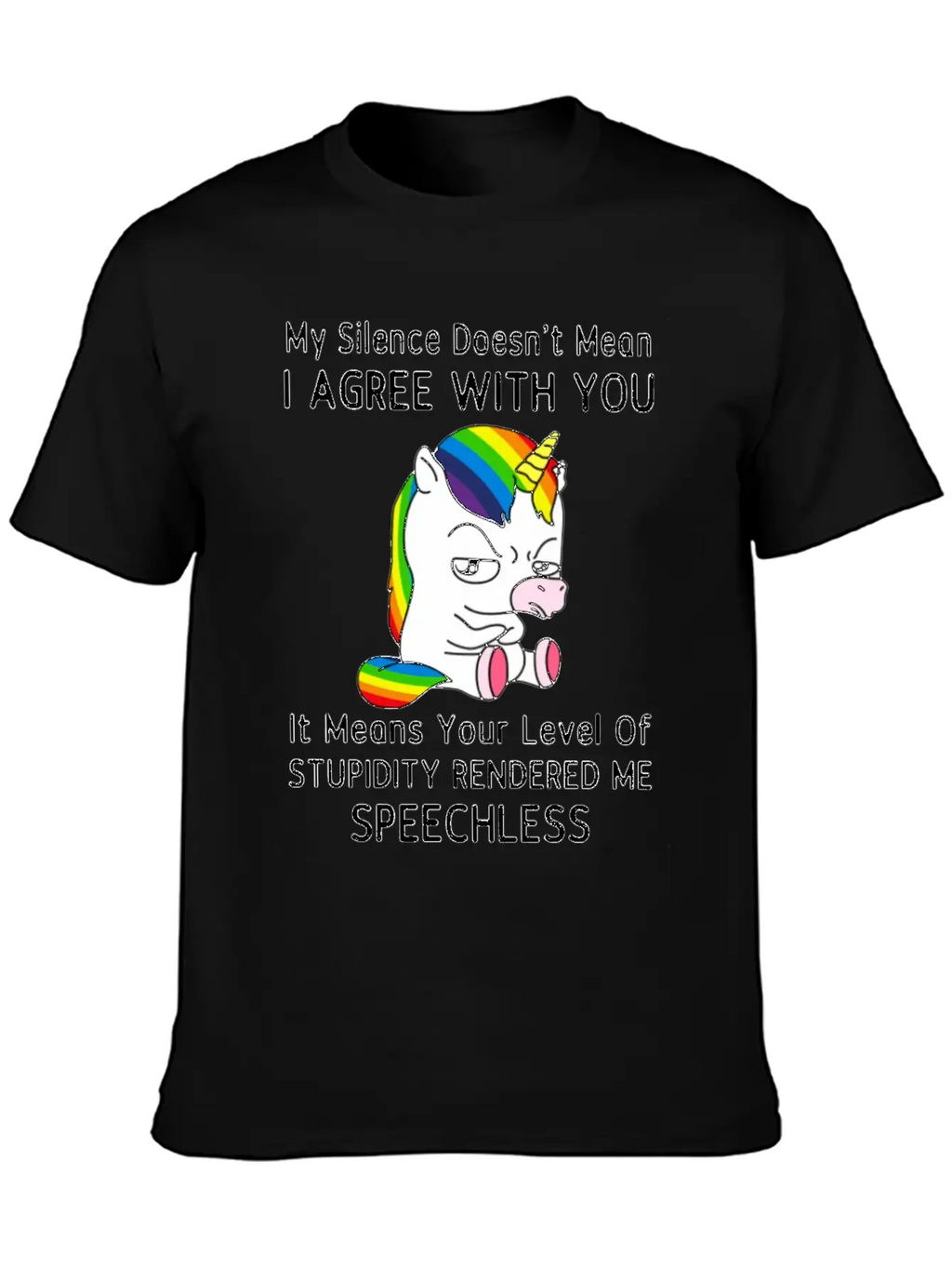 My Silence Doesn't Mean I'm Green With You Unisex Casual T-Shirt – Clean Design For Daily Comfort