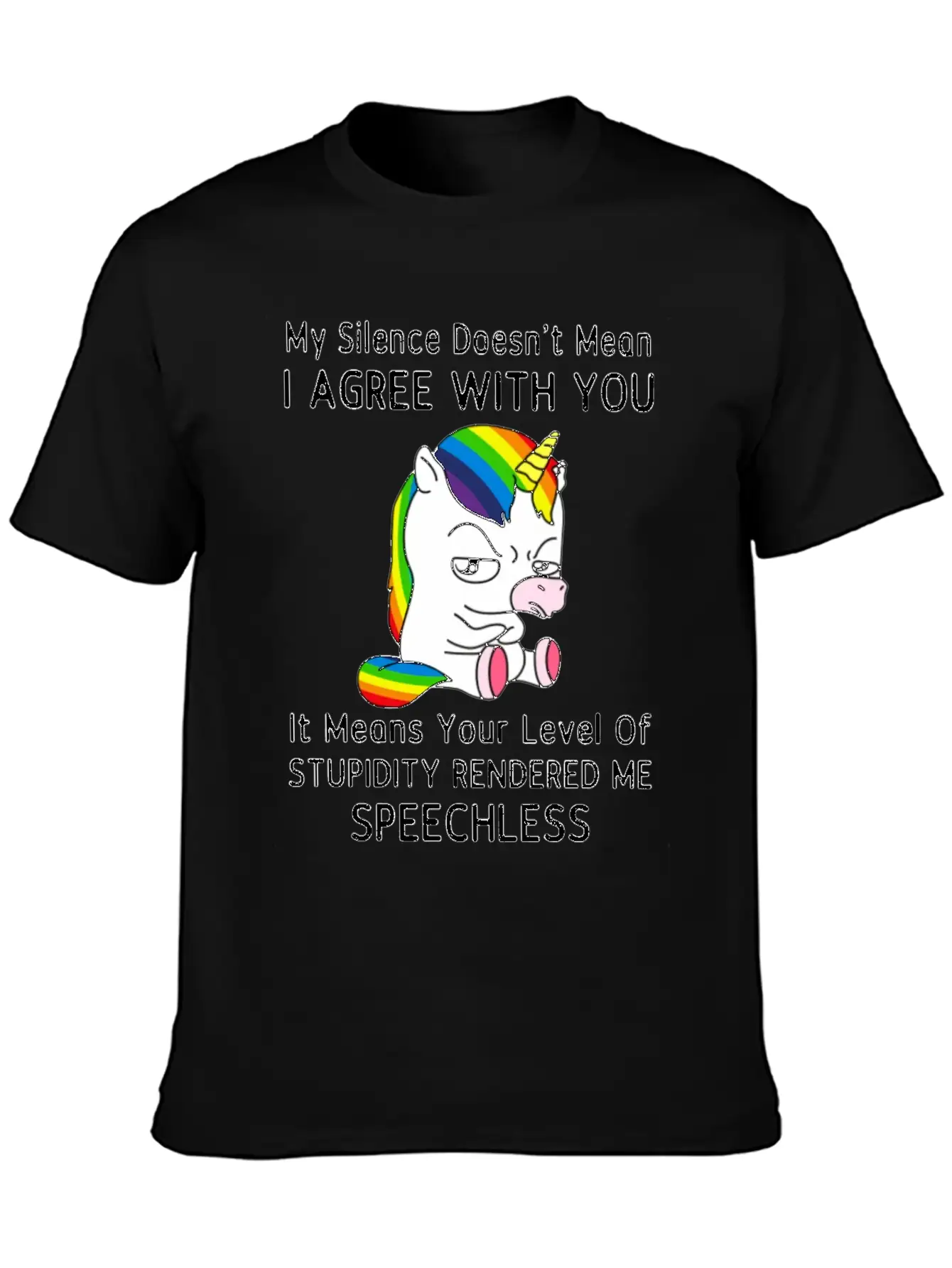 My Silence Doesn't Mean I'm Green With You Unisex Casual T-Shirt – Clean Design For Daily Comfort
