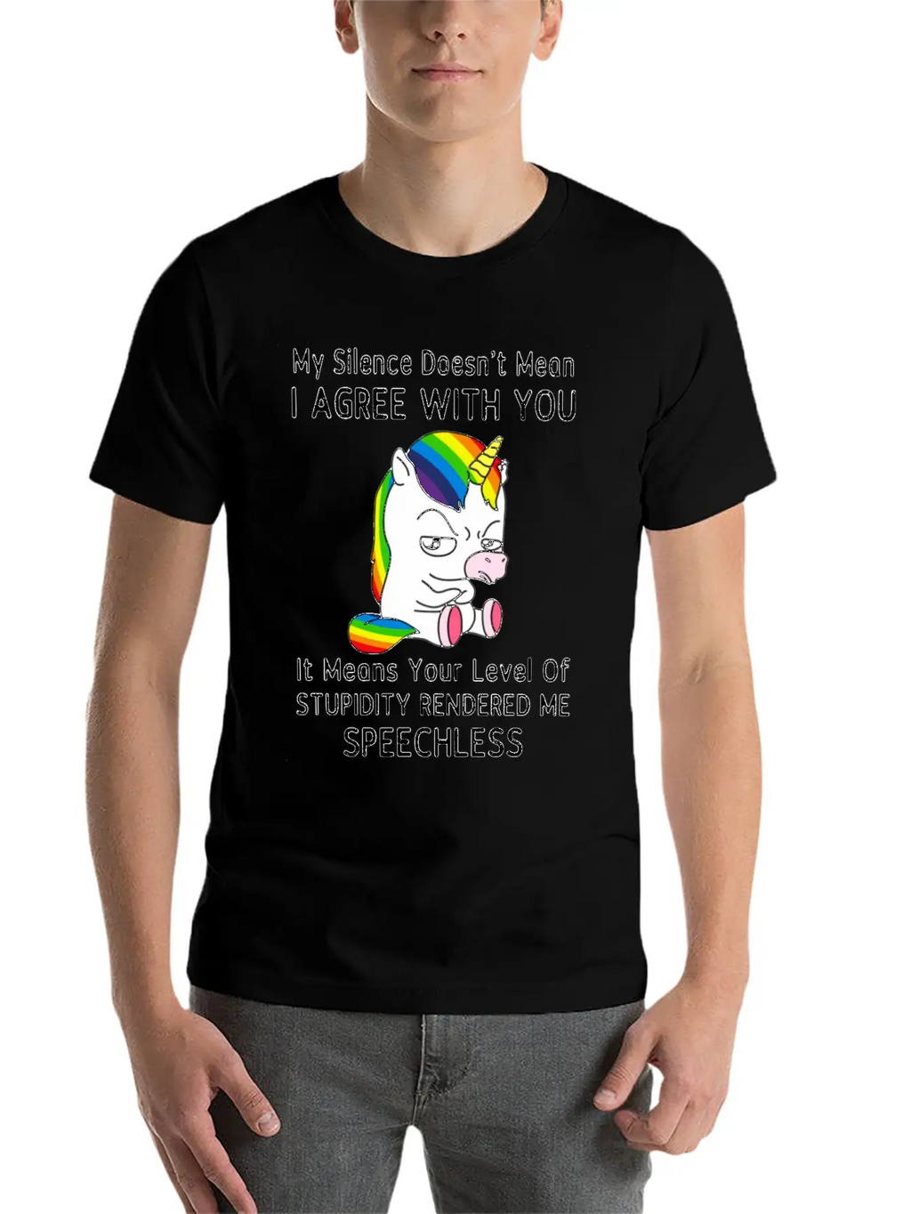 My Silence Doesn't Mean I'm Green With You Unisex Casual T-Shirt – Clean Design For Daily Comfort