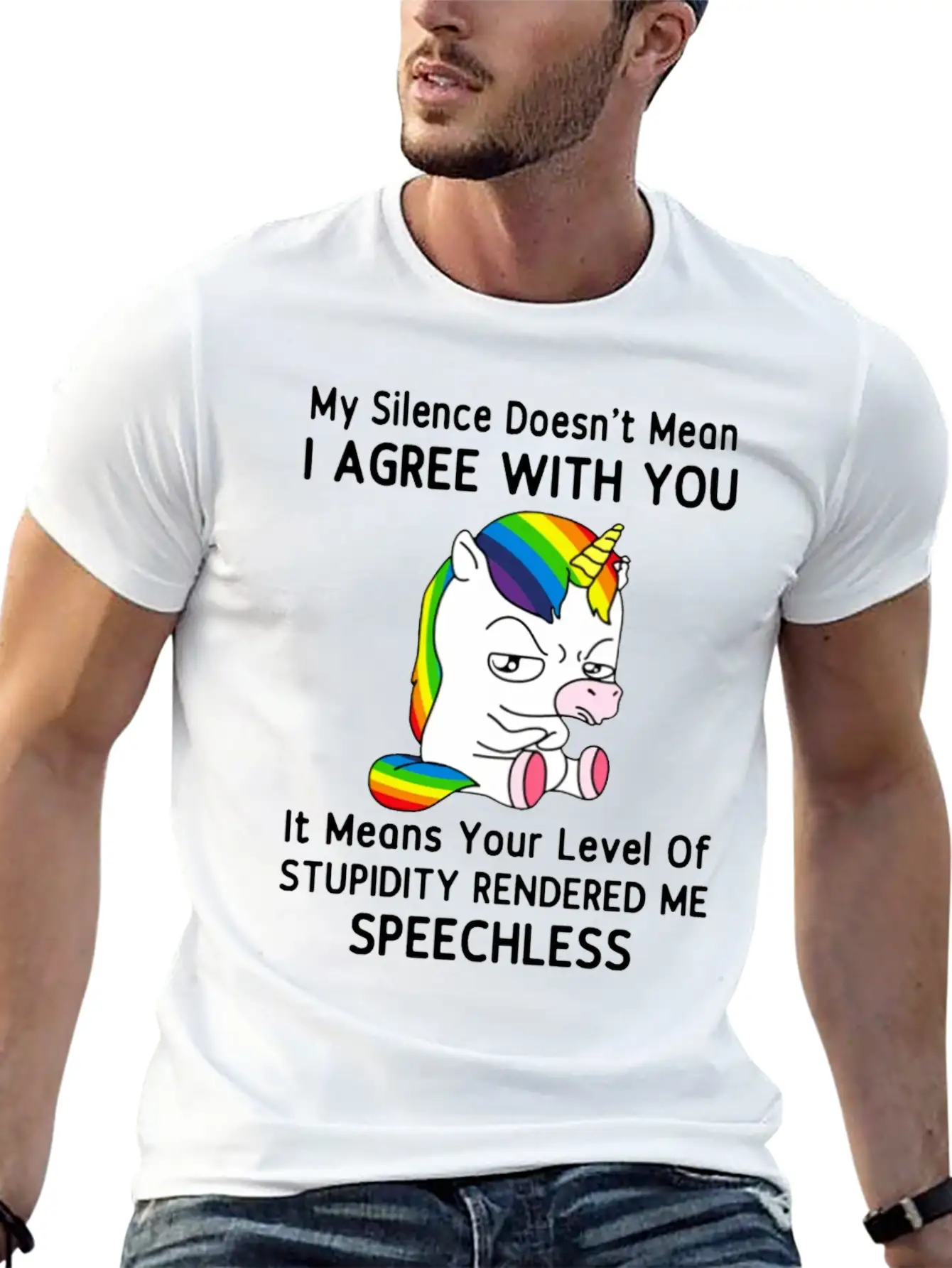 My Silence Doesn't Mean I'm Green With You Unisex Casual T-Shirt – Clean Design For Daily Comfort