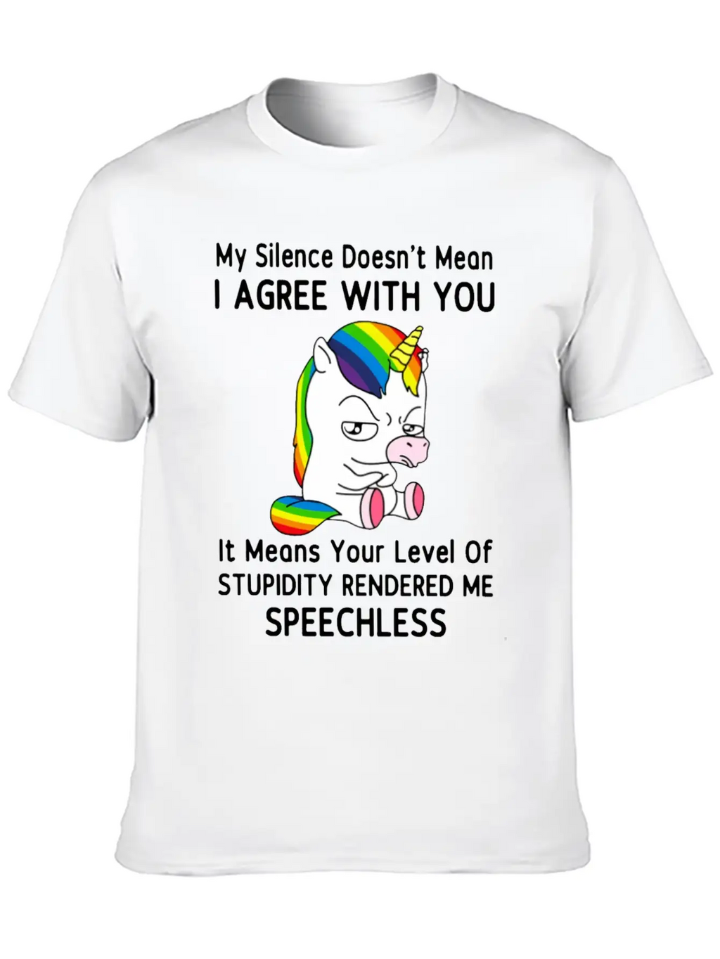 My Silence Doesn't Mean I'm Green With You Unisex Casual T-Shirt – Clean Design For Daily Comfort