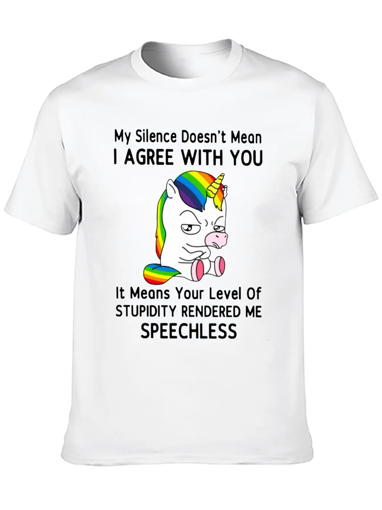 My Silence Doesn't Mean I'm Green With You Unisex Casual T-Shirt – Clean Design For Daily Comfort