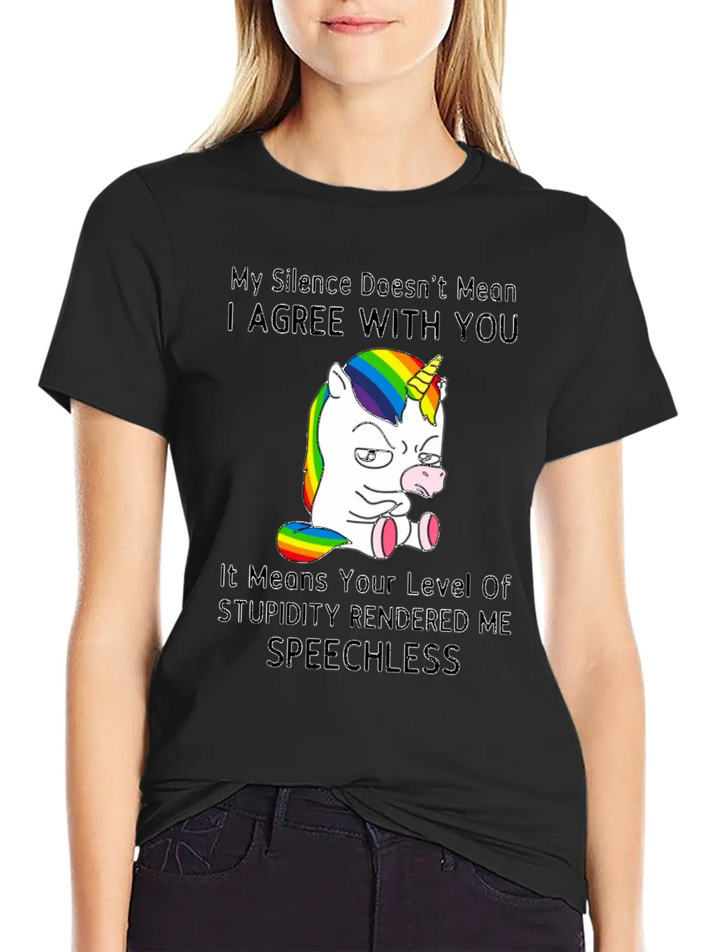 My Silence Doesn't Mean I'm Green With You Unisex Casual T-Shirt – Clean Design For Daily Comfort