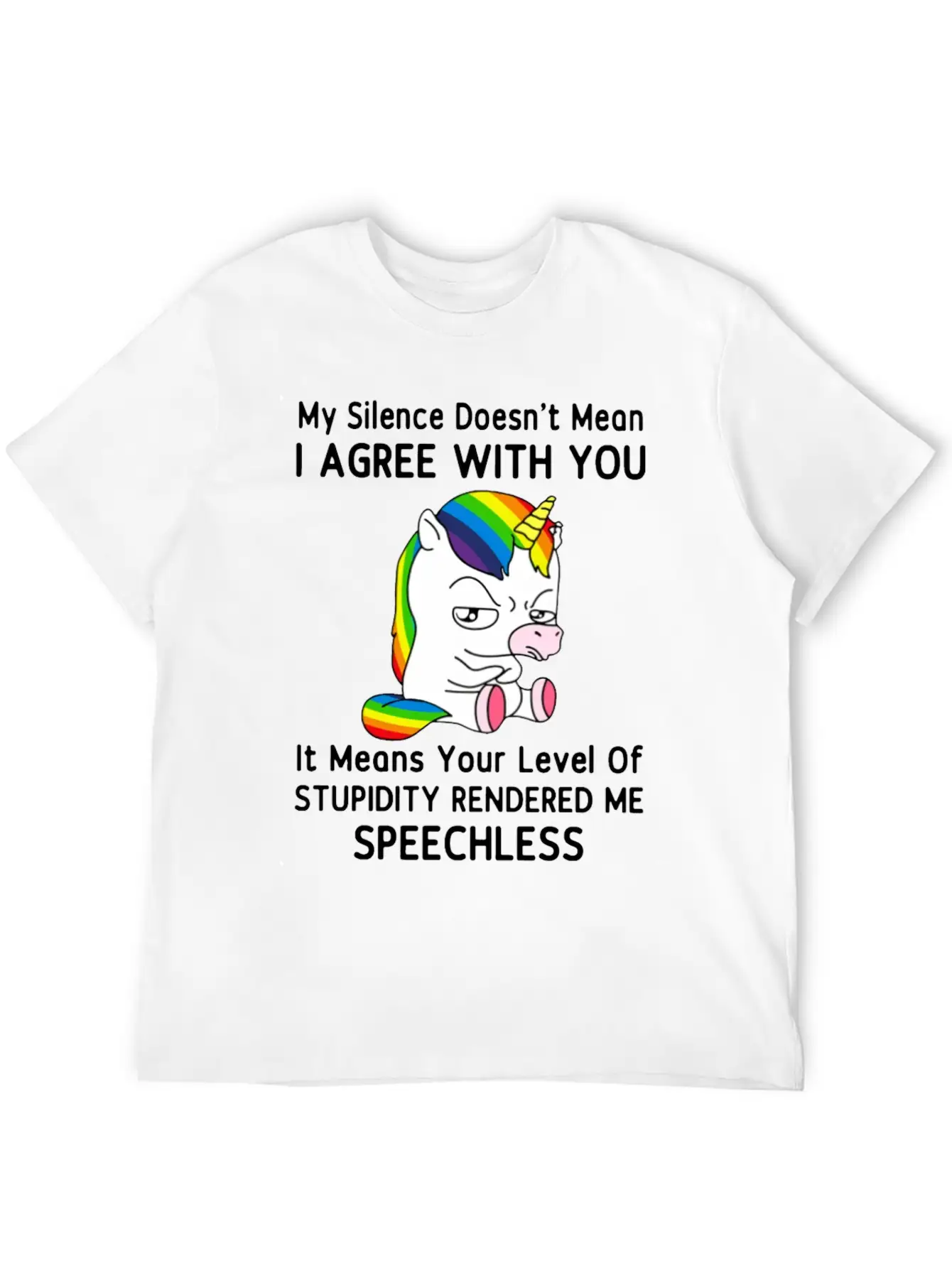 My Silence Doesn't Mean I'm Green With You Unisex Casual T-Shirt – Clean Design For Daily Comfort