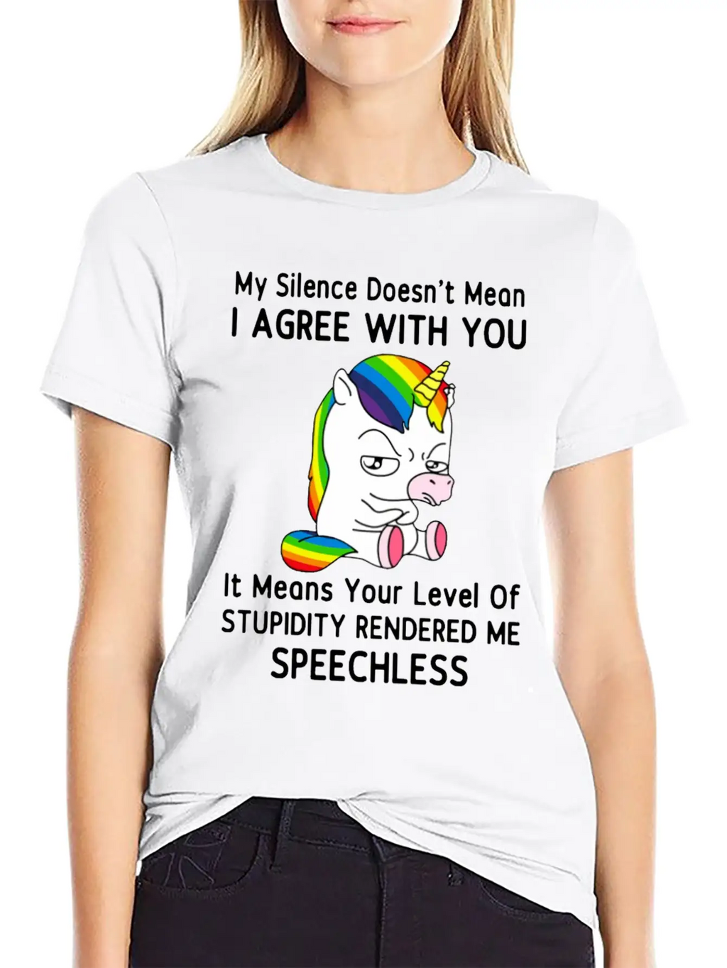 My Silence Doesn't Mean I'm Green With You Unisex Casual T-Shirt – Clean Design For Daily Comfort