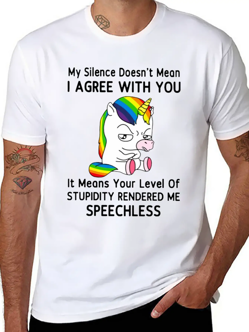 My Silence Doesn't Mean I'm Green With You Unisex Casual T-Shirt – Clean Design For Daily Comfort