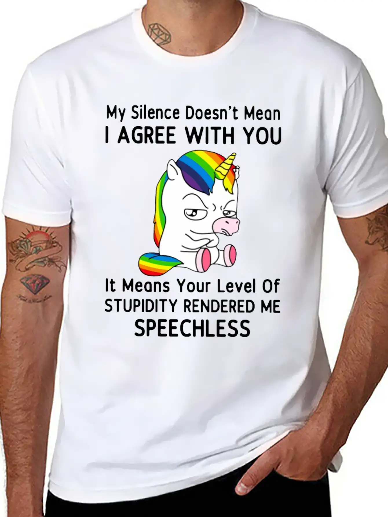 My Silence Doesn't Mean I'm Green With You Unisex Casual T-Shirt – Clean Design For Daily Comfort