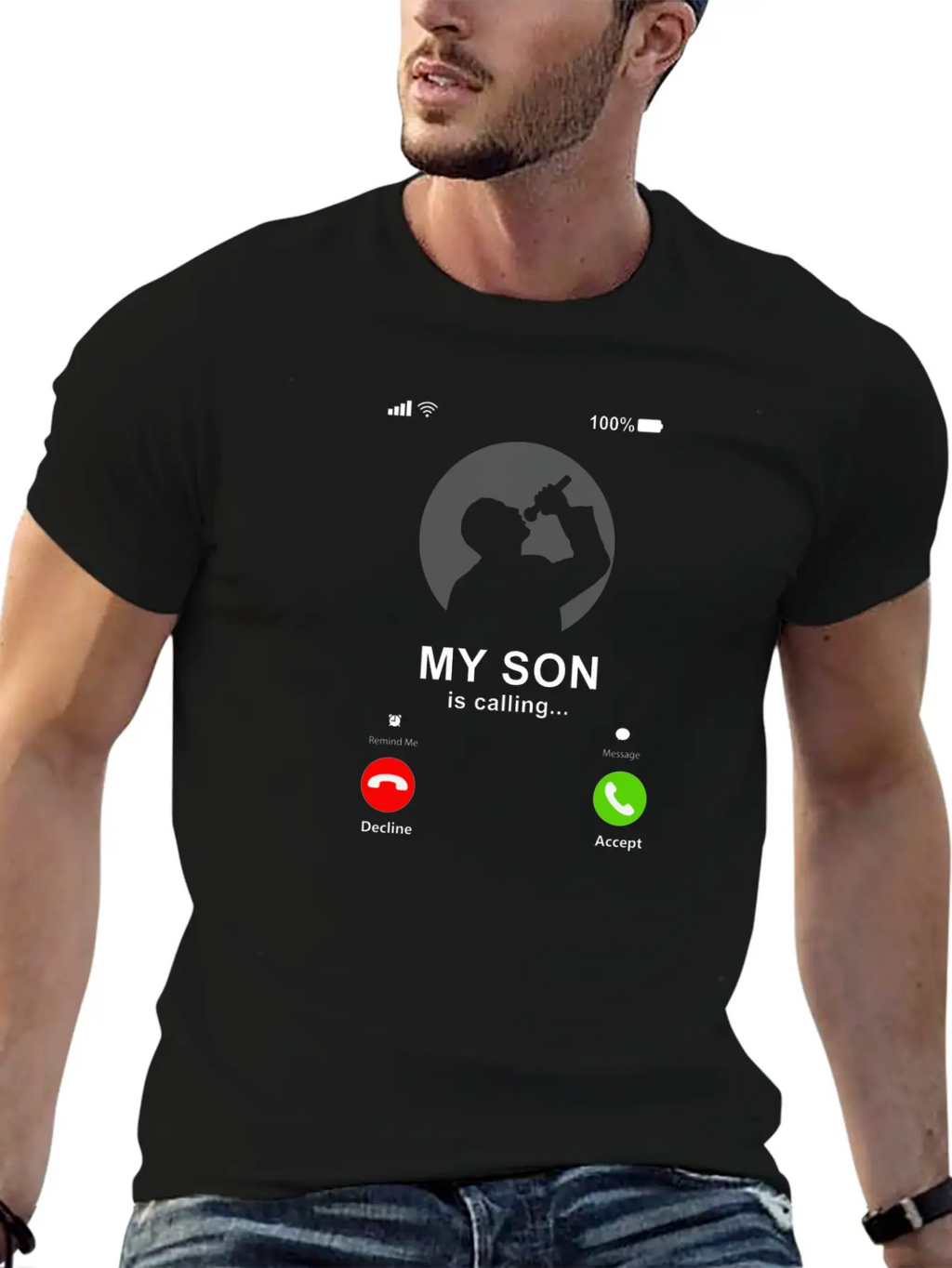 My Son Is Calling My Son Is A Singer Gift Unisex Casual T-Shirt – Clean Design For Daily Comfort
