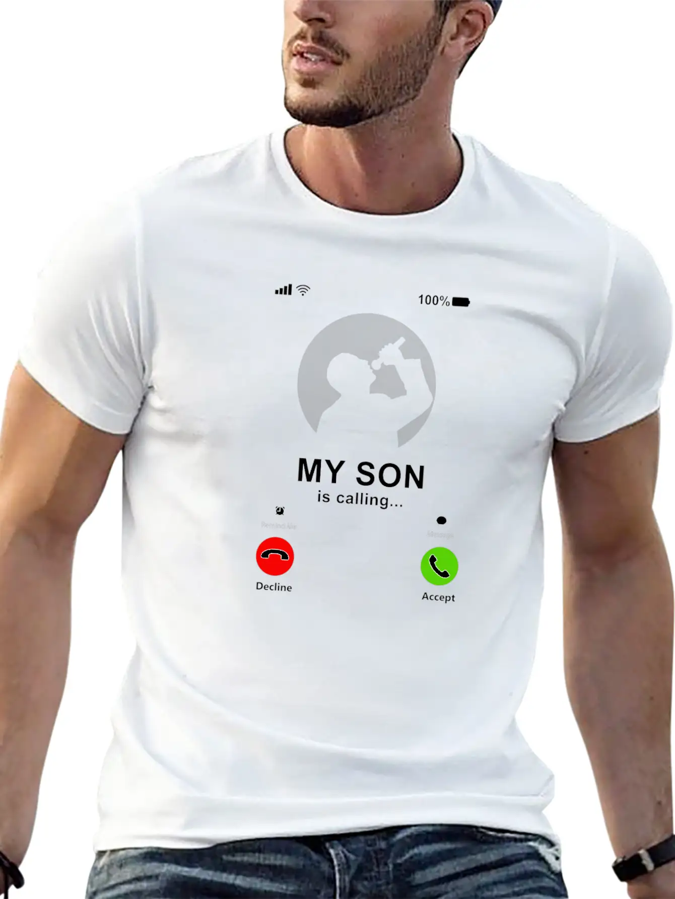 My Son Is Calling My Son Is A Singer Gift Unisex Casual T-Shirt – Clean Design For Daily Comfort