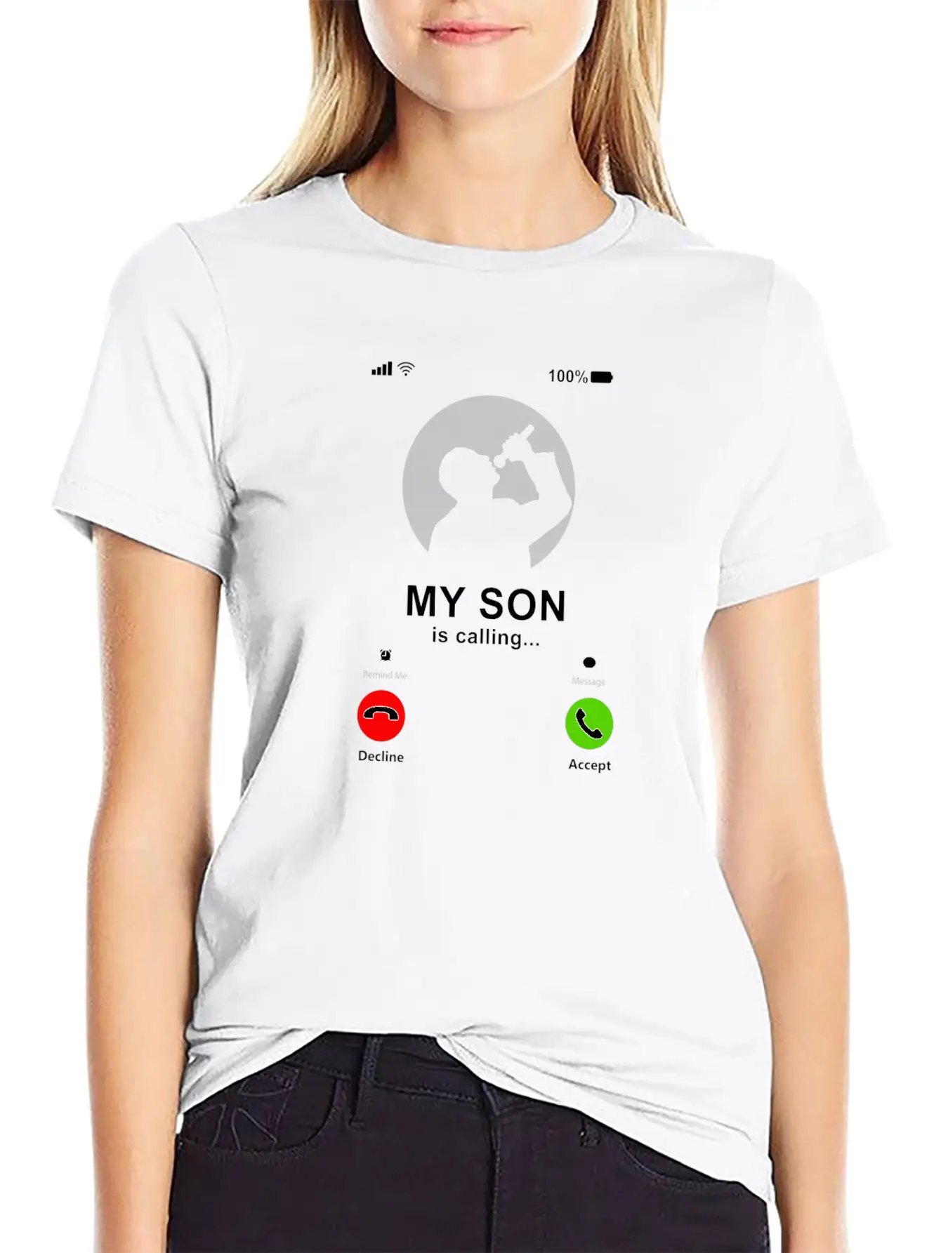 My Son Is Calling My Son Is A Singer Gift Unisex Casual T-Shirt – Clean Design For Daily Comfort