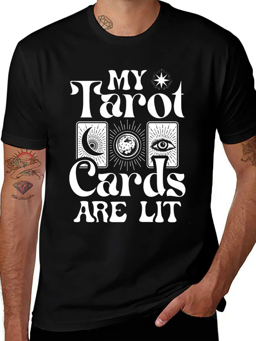 My Tarot Cards Are Lit Essential Cotton Tee For Daily Outfits – Unisex Style