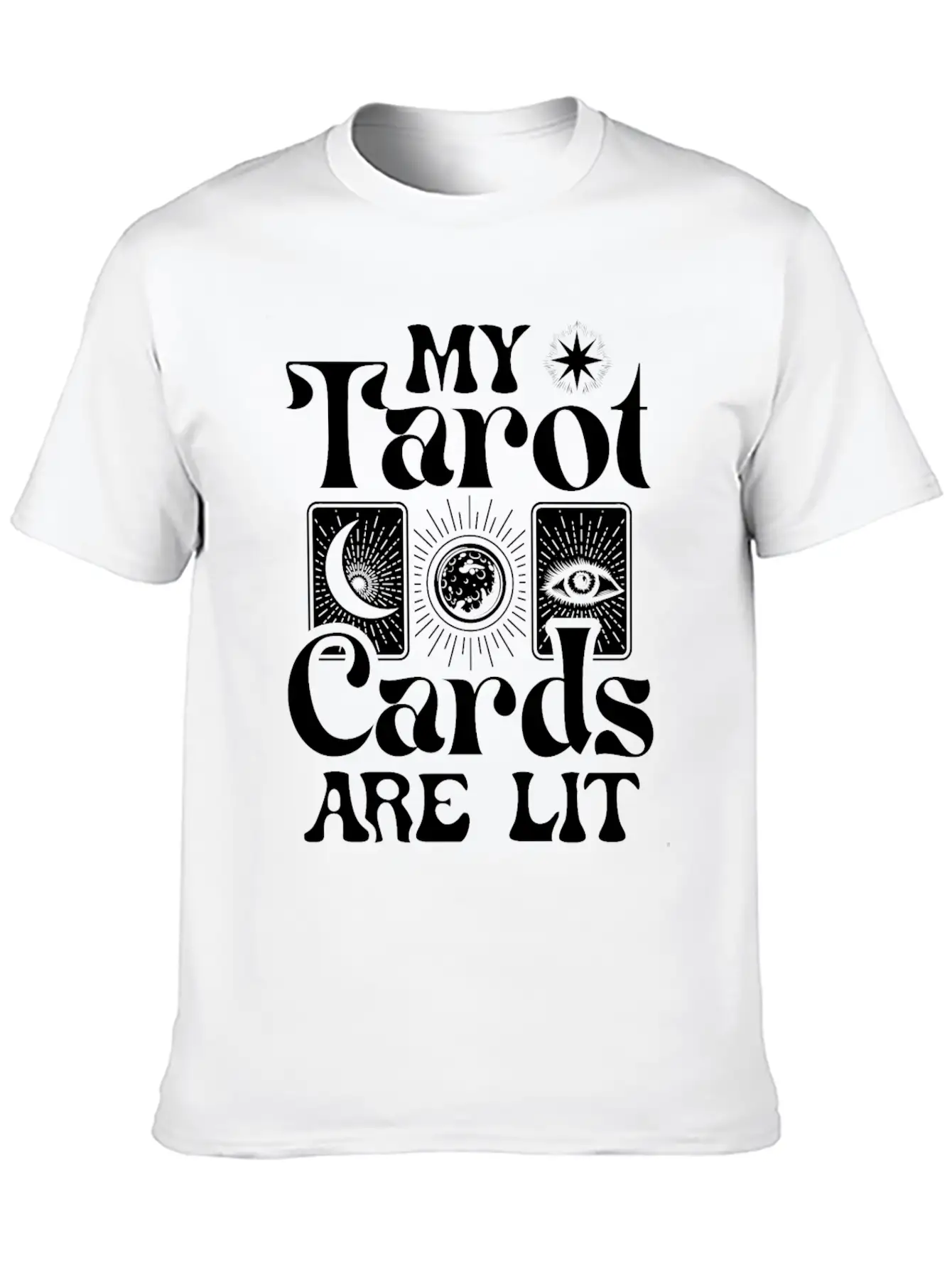 My Tarot Cards Are Lit Essential Cotton Tee For Daily Outfits – Unisex Style