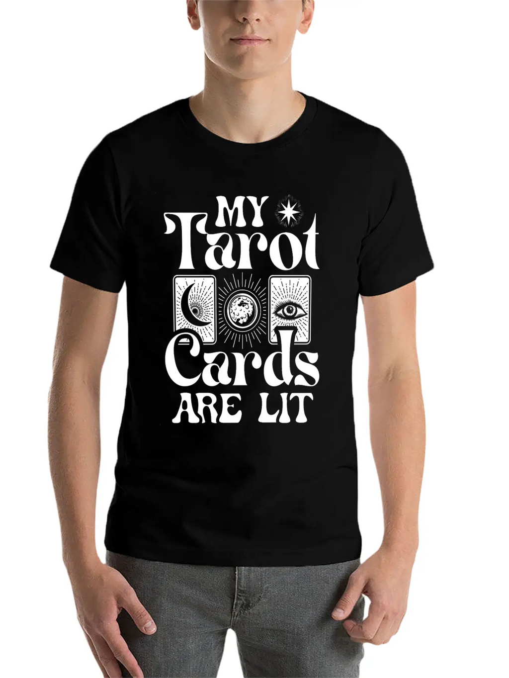 My Tarot Cards Are Lit Essential Cotton Tee For Daily Outfits – Unisex Style