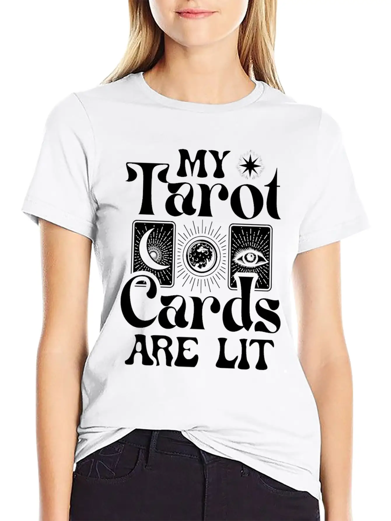 My Tarot Cards Are Lit Essential Cotton Tee For Daily Outfits – Unisex Style