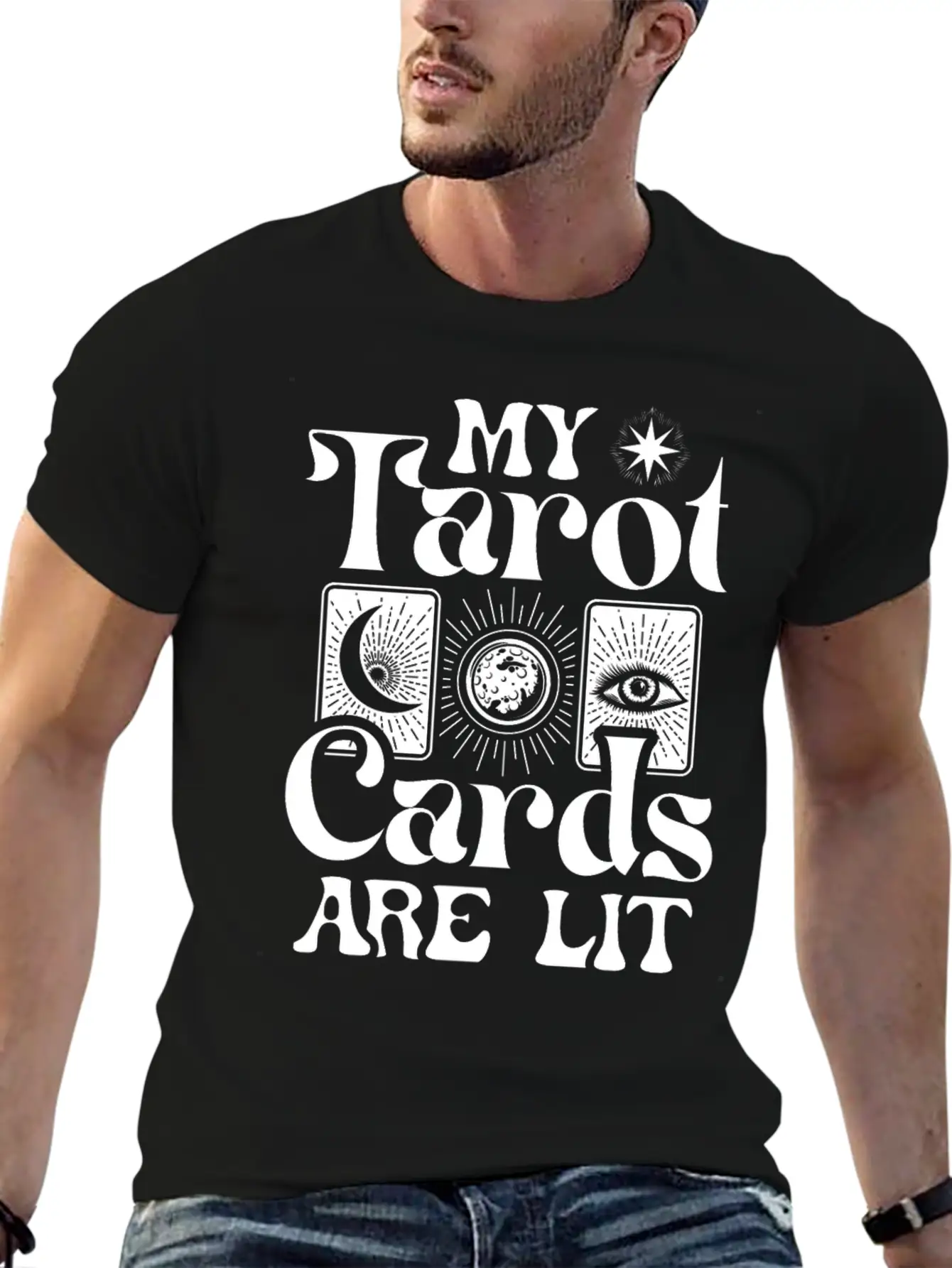 My Tarot Cards Are Lit Essential Cotton Tee For Daily Outfits – Unisex Style