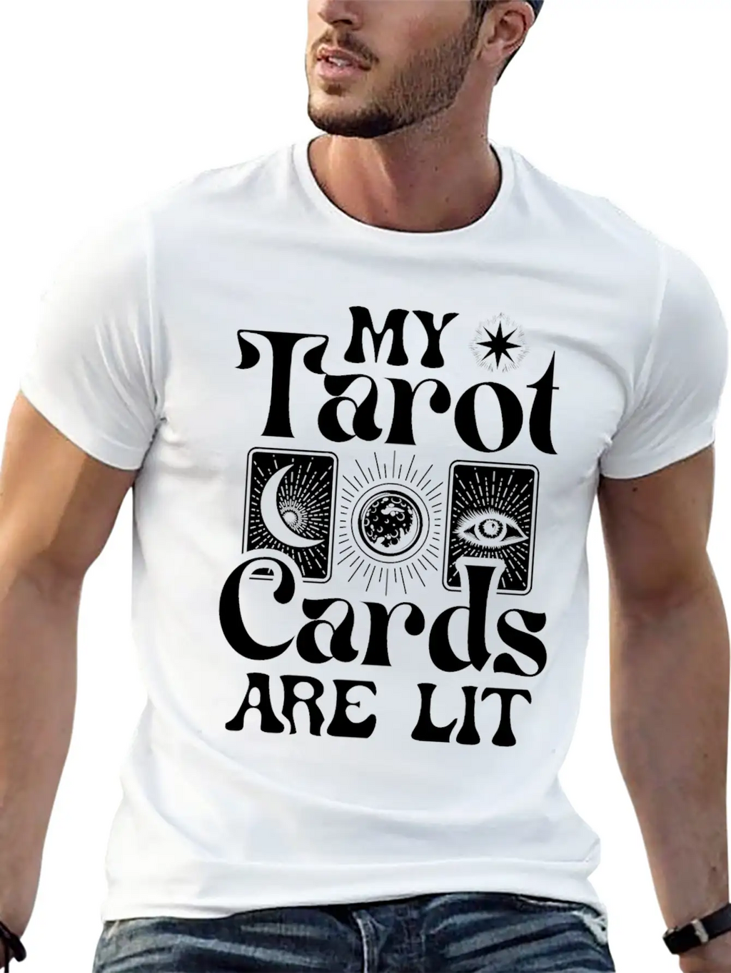 My Tarot Cards Are Lit Essential Cotton Tee For Daily Outfits – Unisex Style