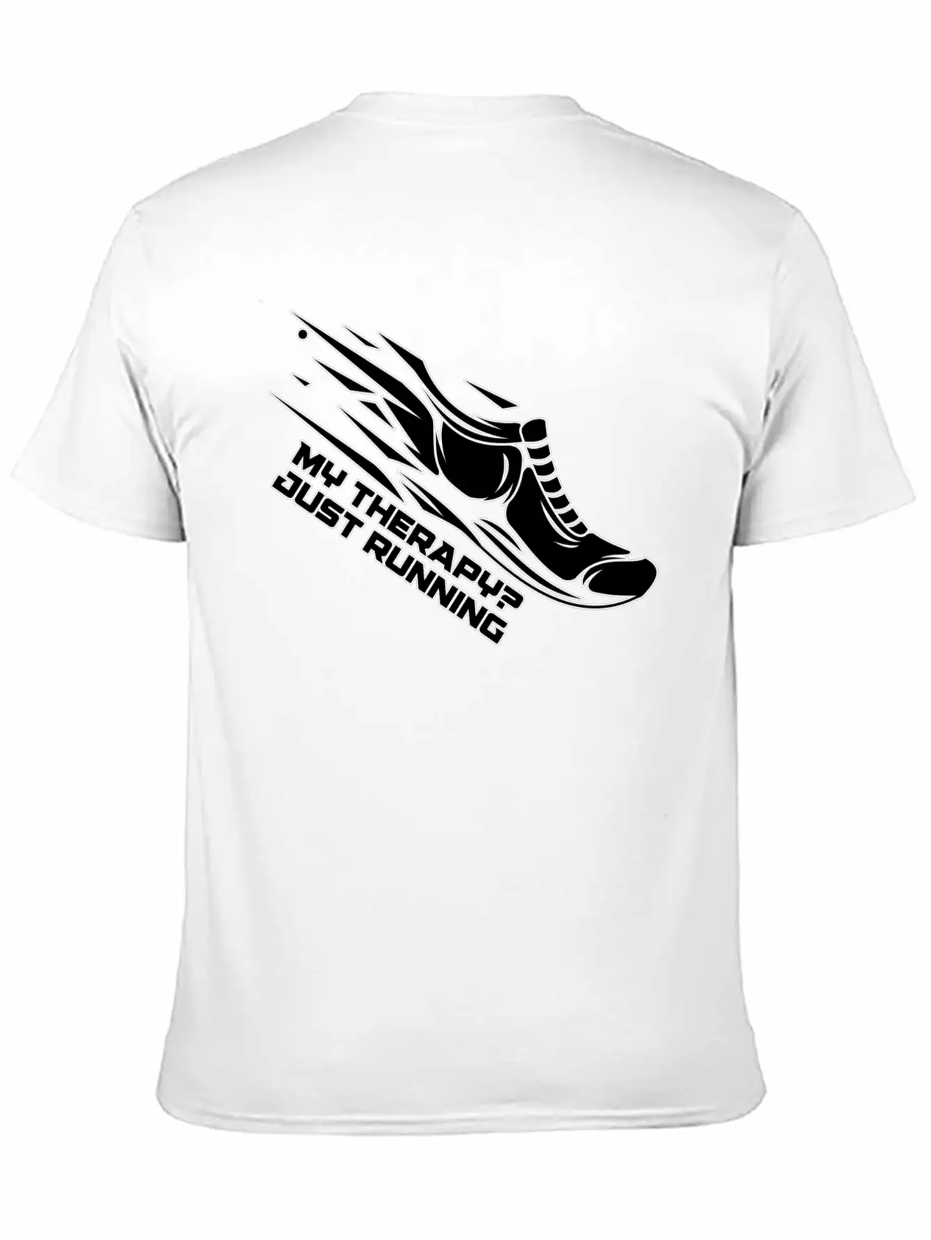 My Therapy? Just Running Unisex Short Sleeve Soft Cotton T-Shirt – Casual Everyday Wear