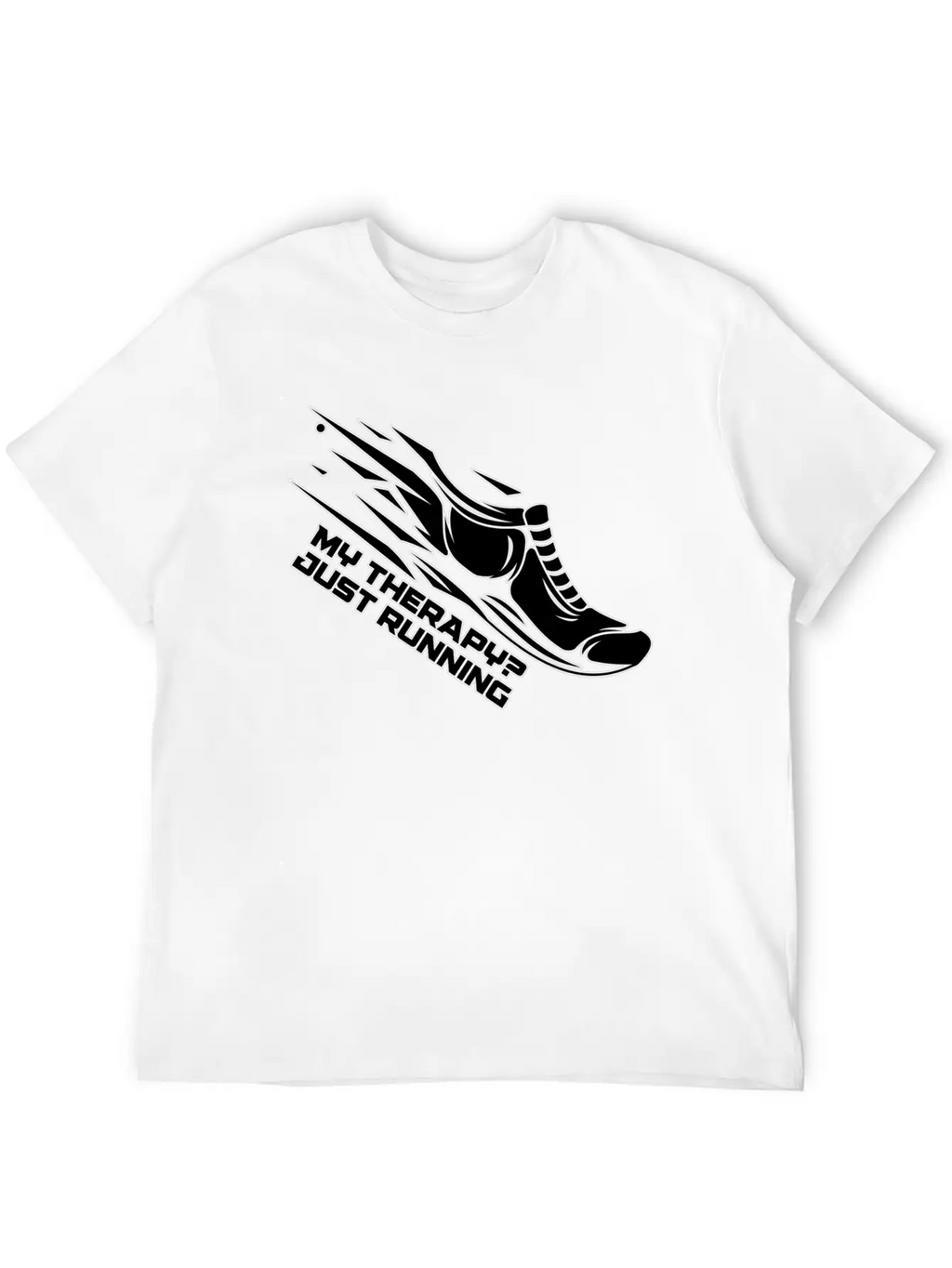 My Therapy? Just Running Unisex Short Sleeve Soft Cotton T-Shirt – Casual Everyday Wear