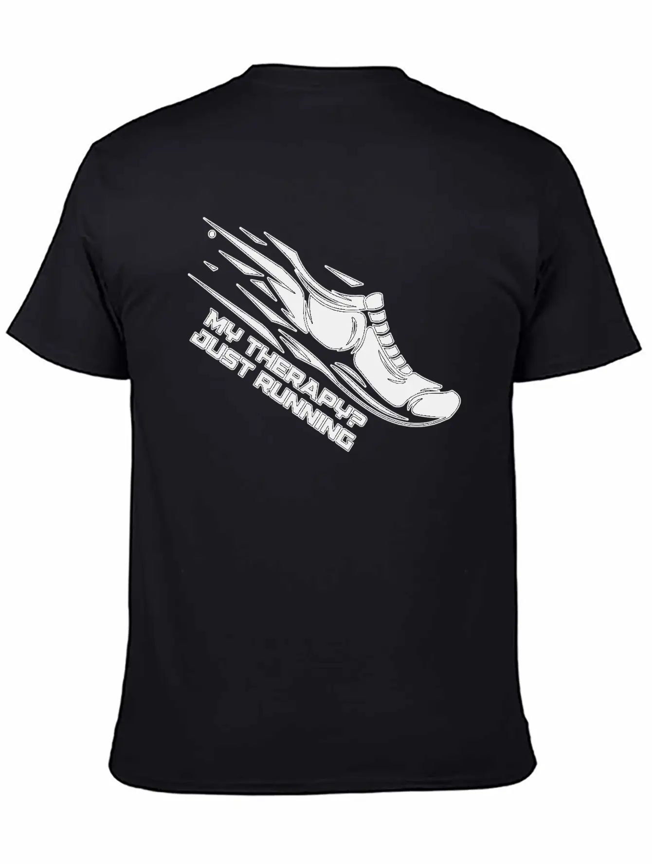 My Therapy? Just Running Unisex Short Sleeve Soft Cotton T-Shirt – Casual Everyday Wear