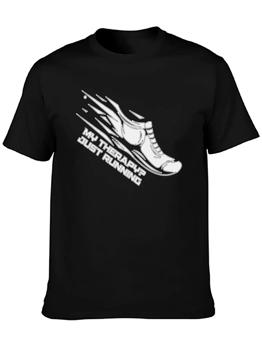 My Therapy? Just Running Unisex Short Sleeve Soft Cotton T-Shirt – Casual Everyday Wear