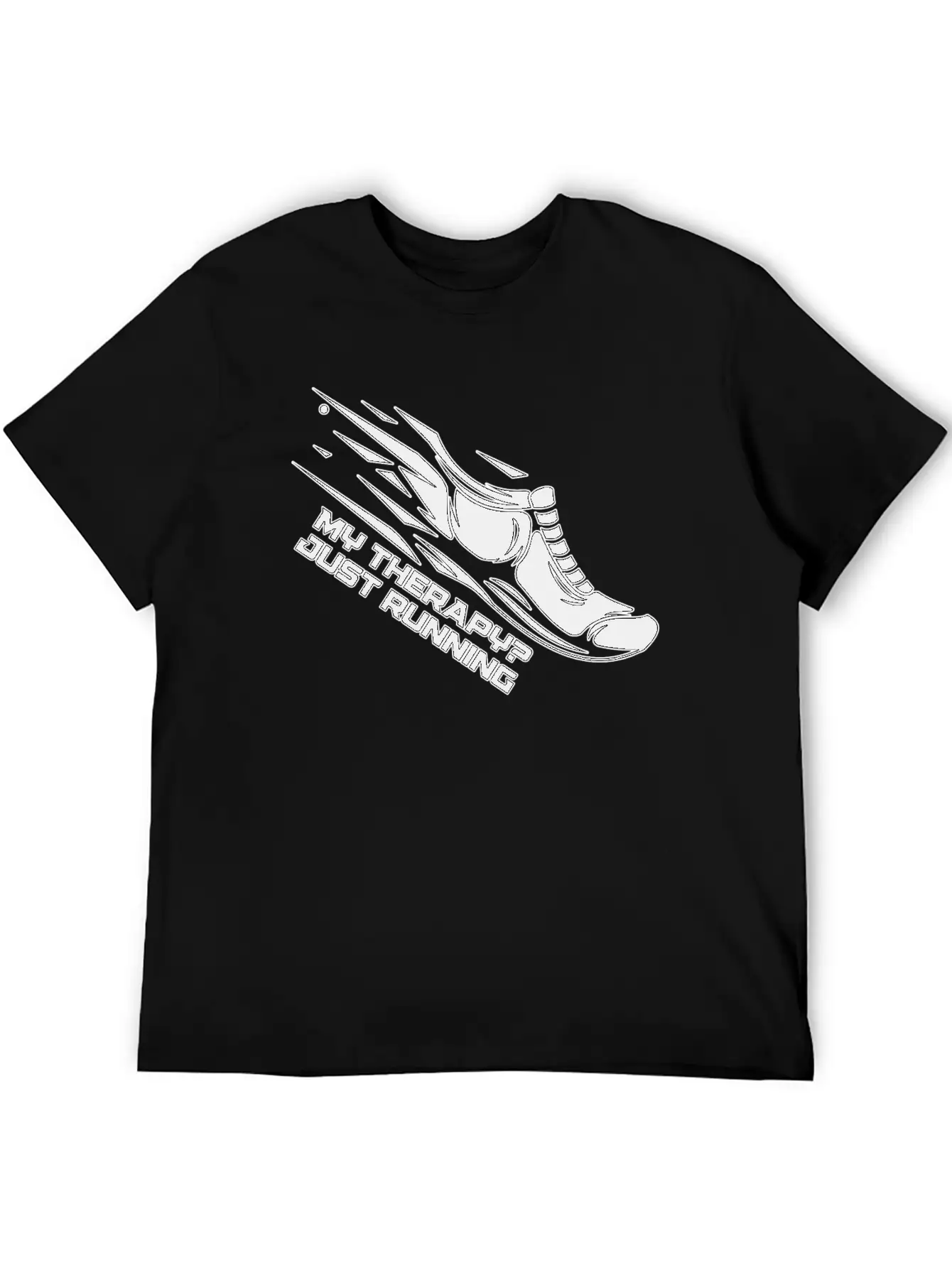 My Therapy? Just Running Unisex Short Sleeve Soft Cotton T-Shirt – Casual Everyday Wear