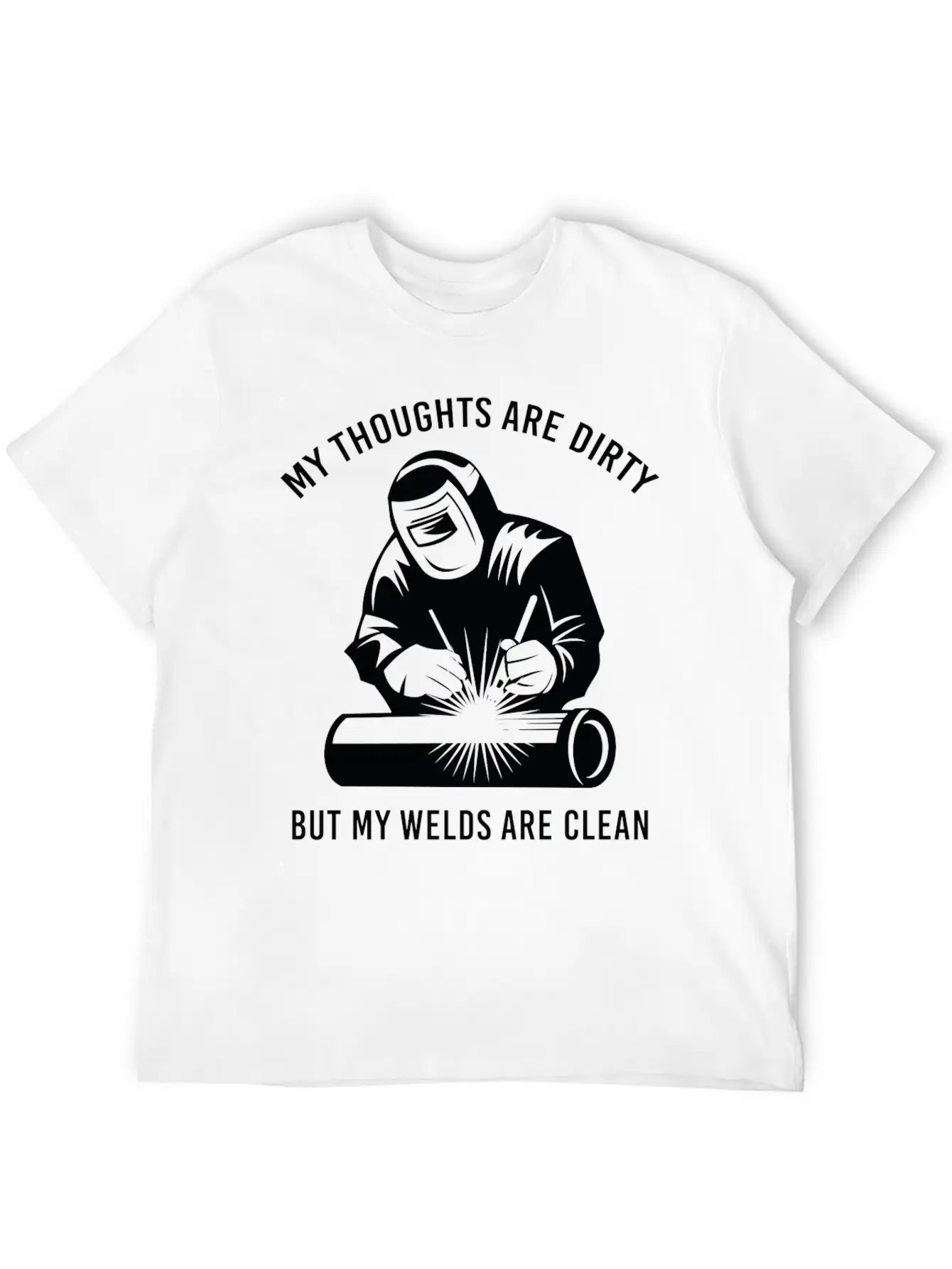 My Welds Are Clean Unisex Short Sleeve Soft Cotton T-Shirt – Casual Everyday Wear