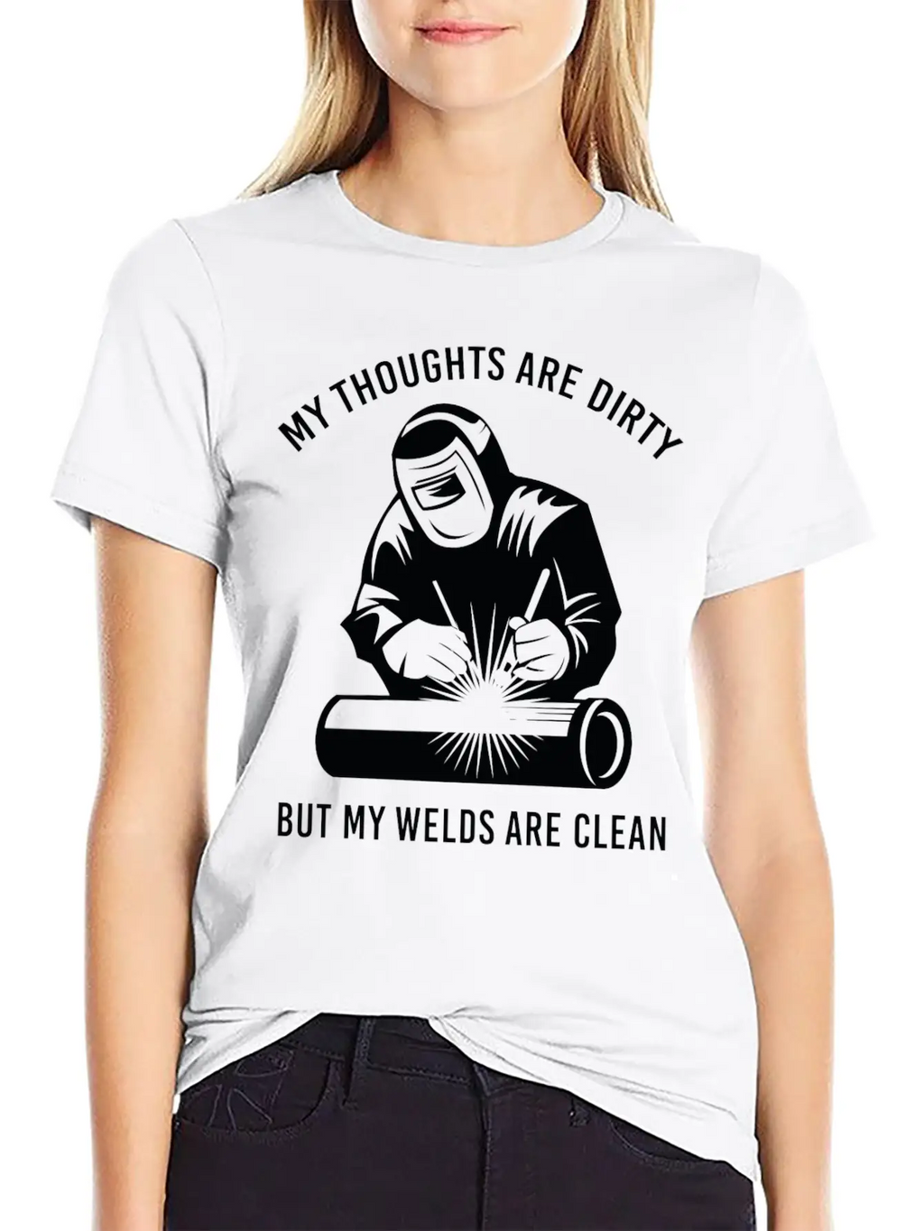 My Welds Are Clean Unisex Short Sleeve Soft Cotton T-Shirt – Casual Everyday Wear